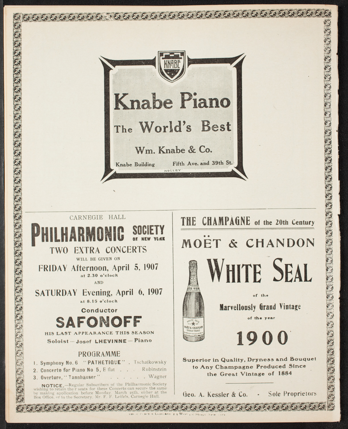 People's Symphony Concert, March 22, 1907, program page 12