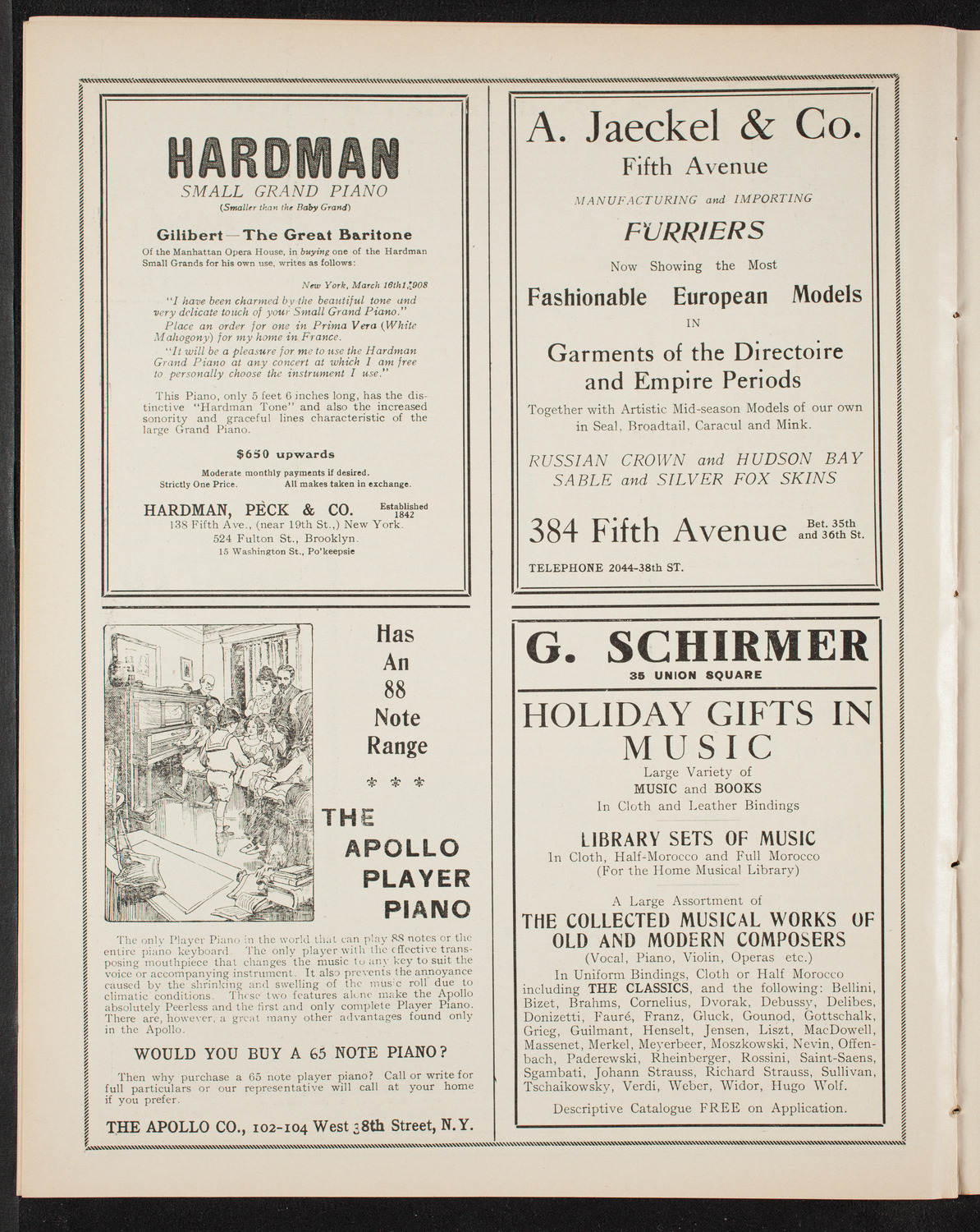 New York Festival Chorus and Orchestra, December 20, 1908, program page 8