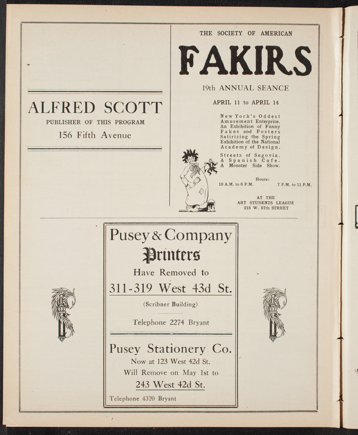New York Banks' Glee Club, April 7, 1910, program page 10