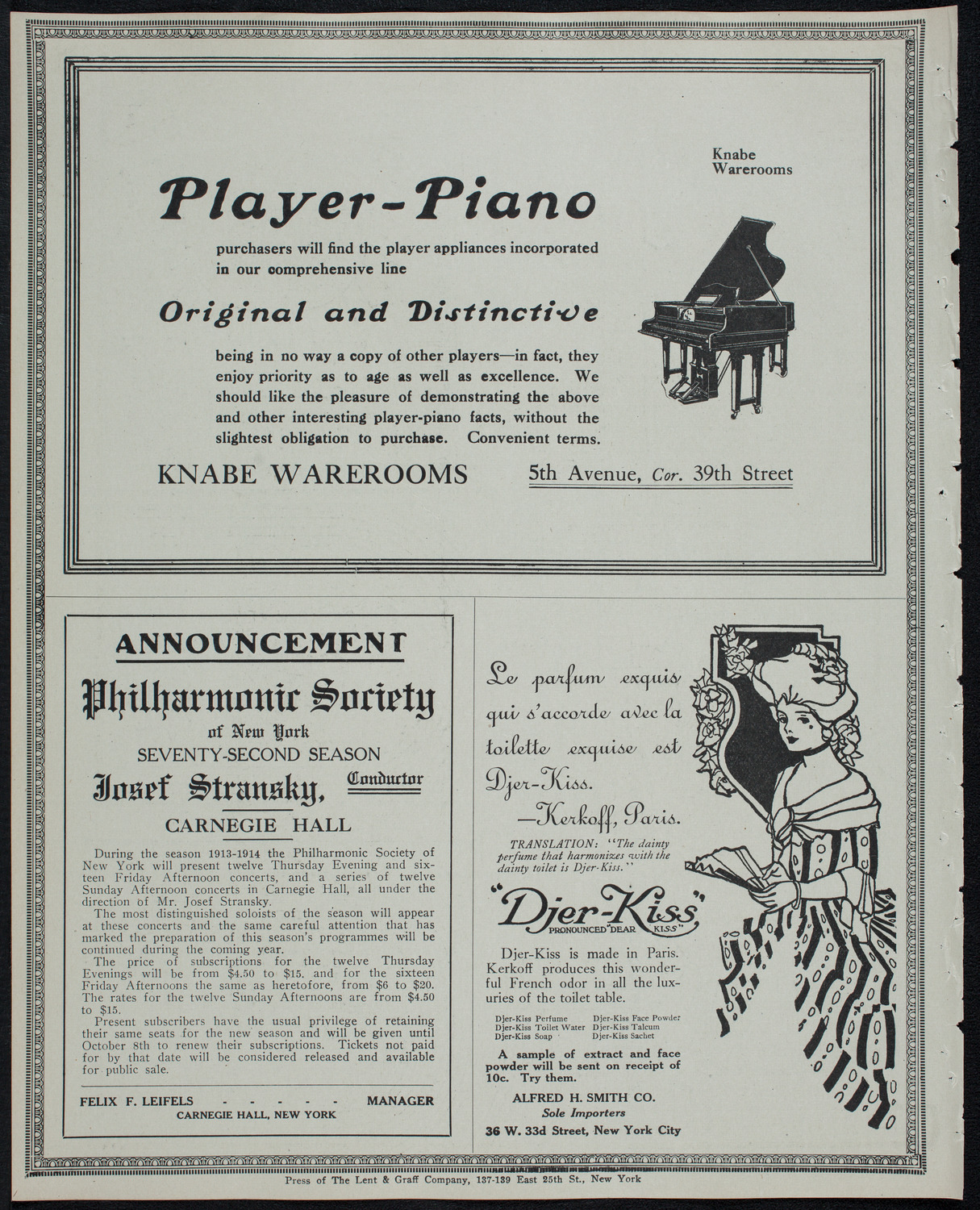 Columbia University Festival Chorus, April 16, 1913, program page 12