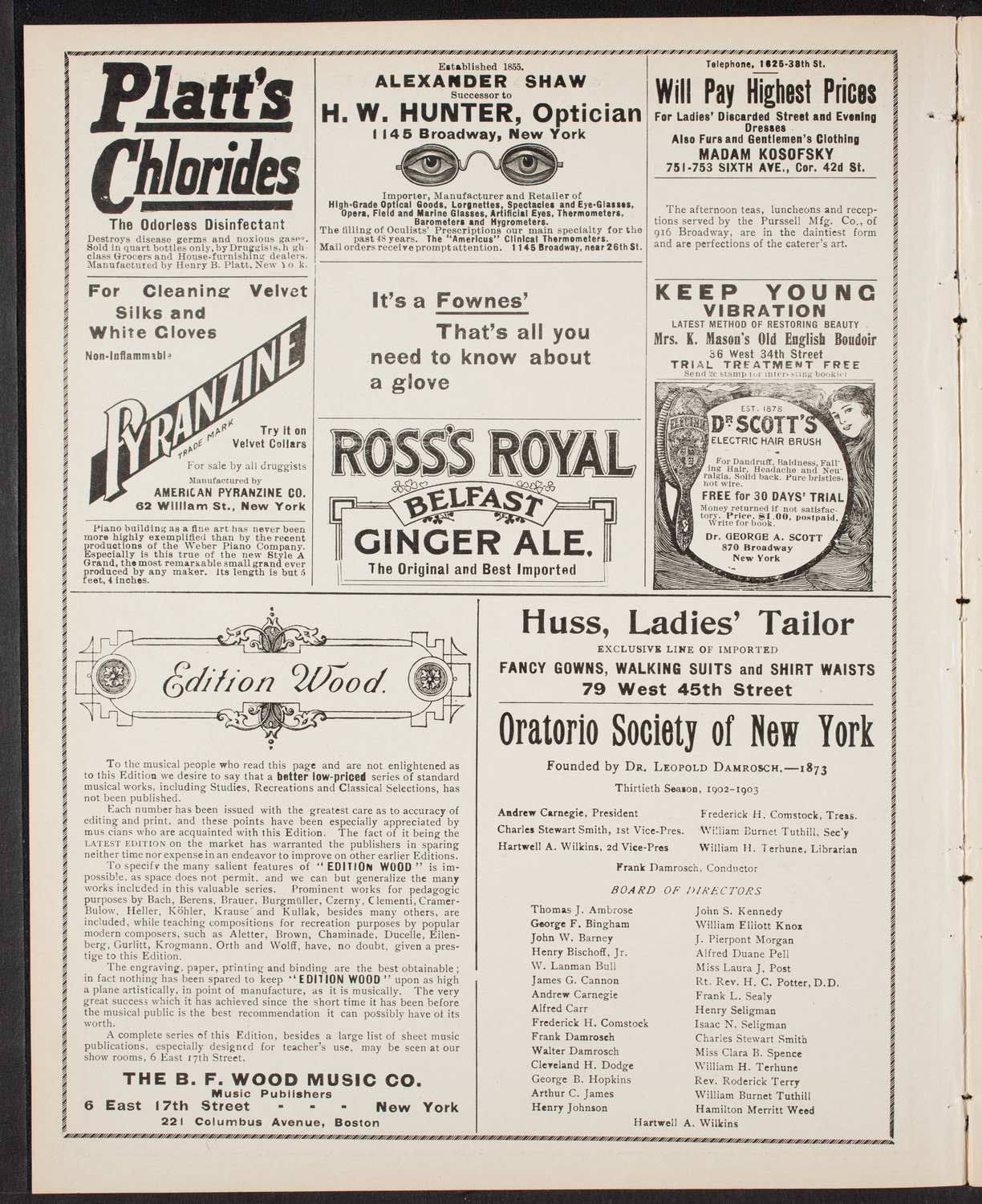 Oratorio Society of New York, March 24, 1903, program page 2