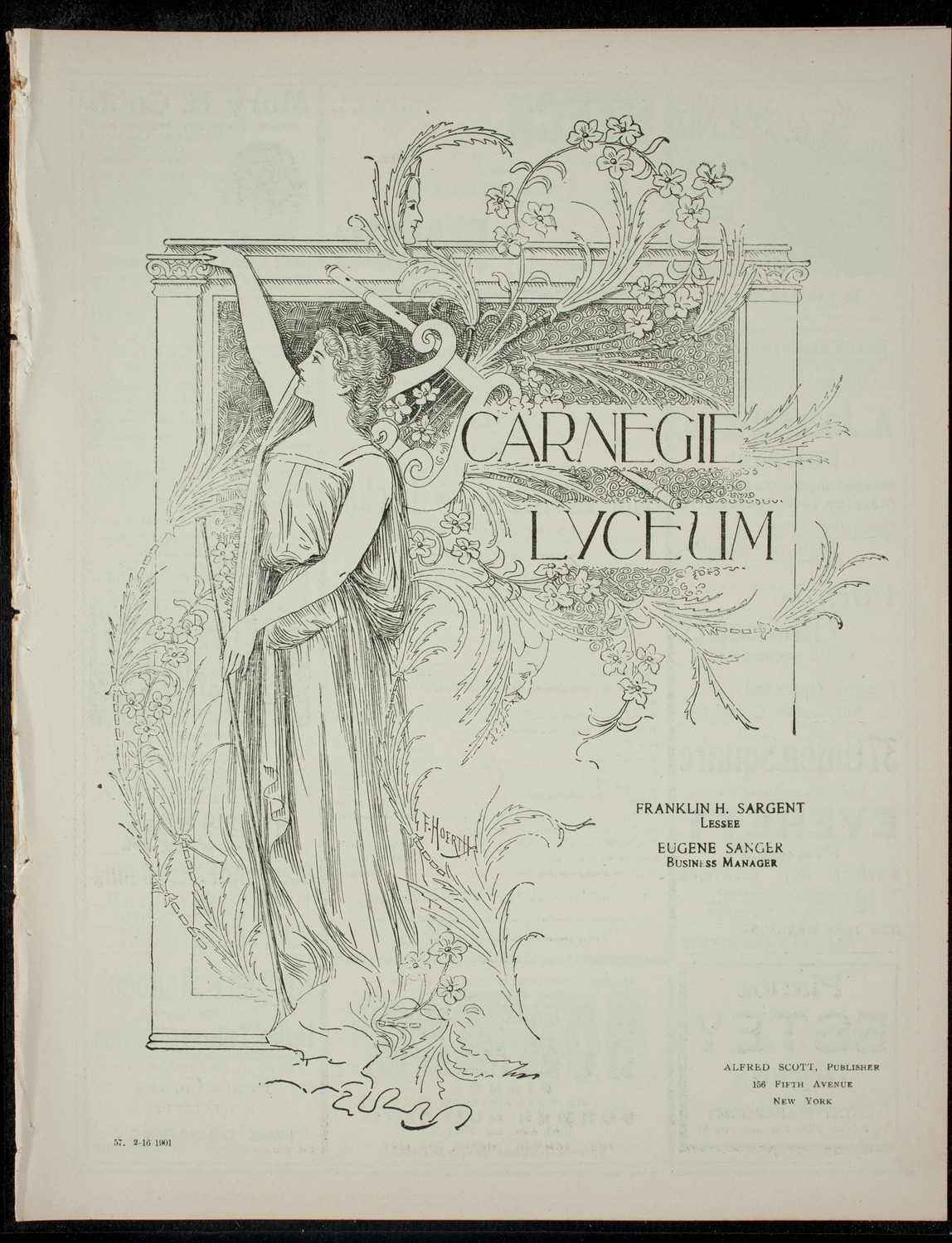 The Children's Theatre, February 16, 1901, program page 1