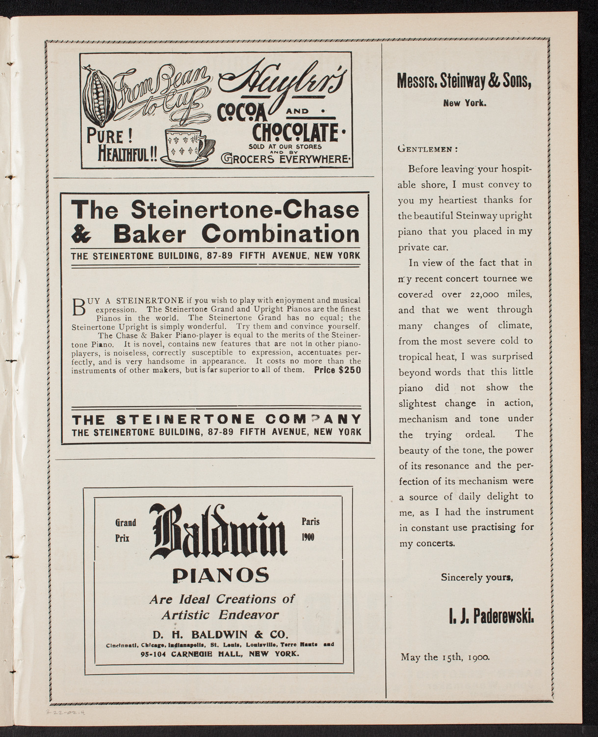 Public Education Association City History Club Concert, March 22, 1902, program page 7