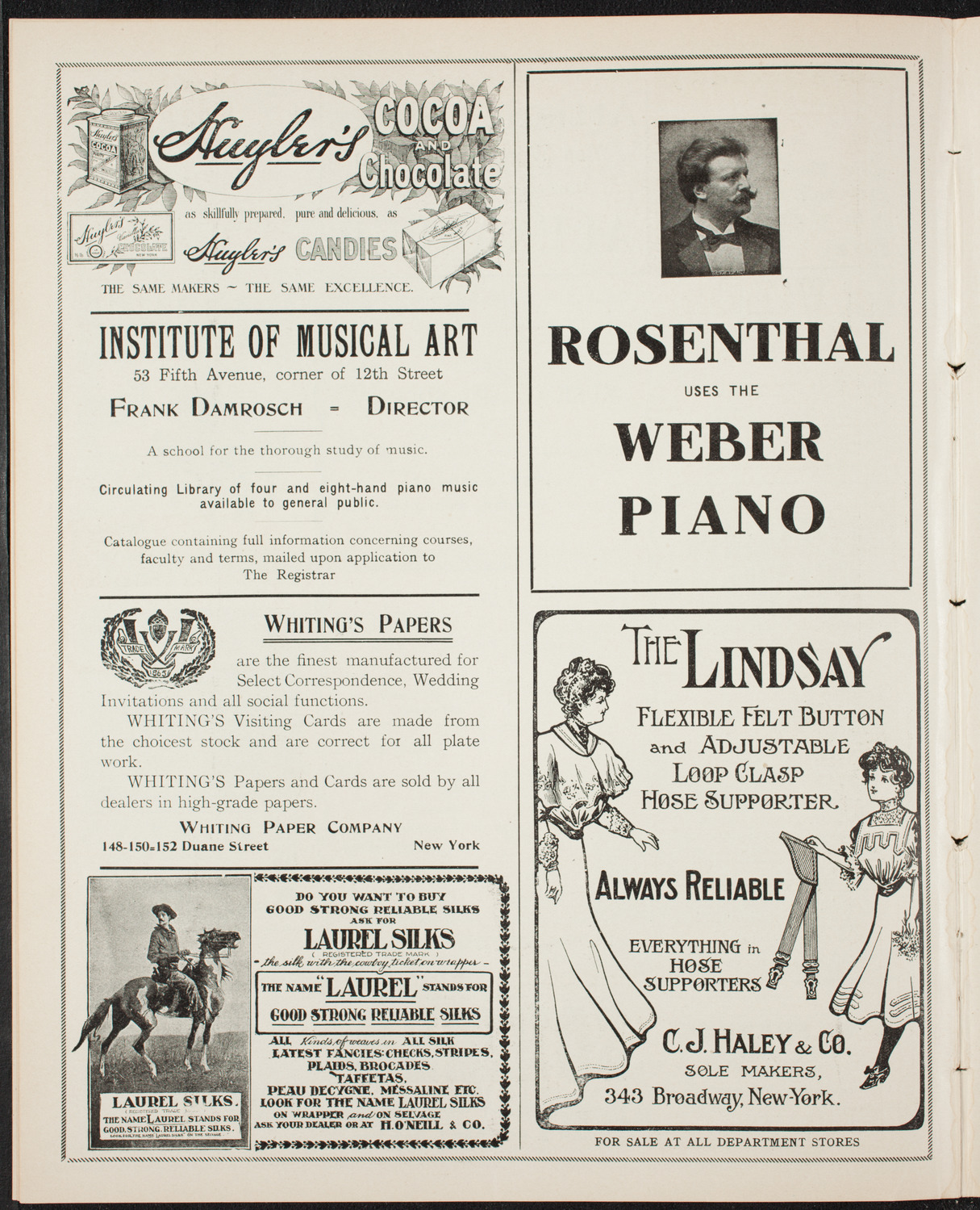 Musical Art Society of New York, December 13, 1906, program page 6