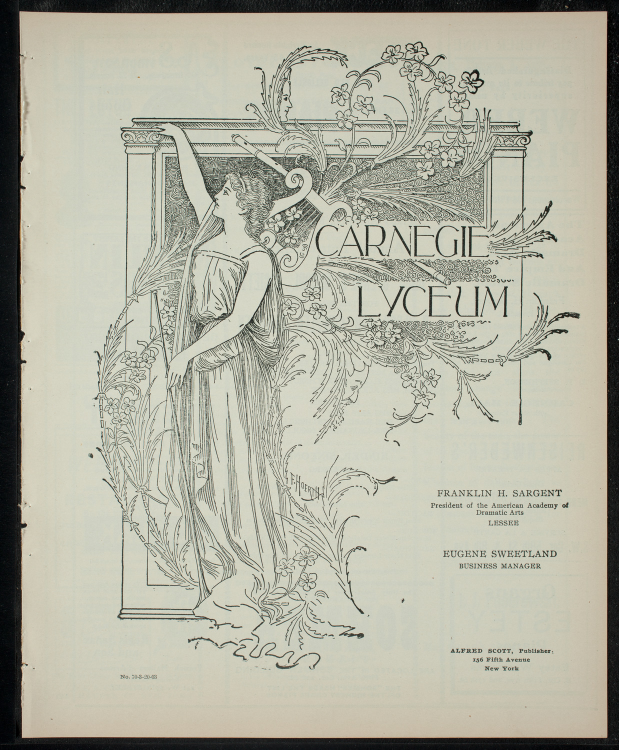 Miss Spence's School Society: Annual Entertainment ot Benefit A Class for Crippled Children, March 20, 1903, program page 1