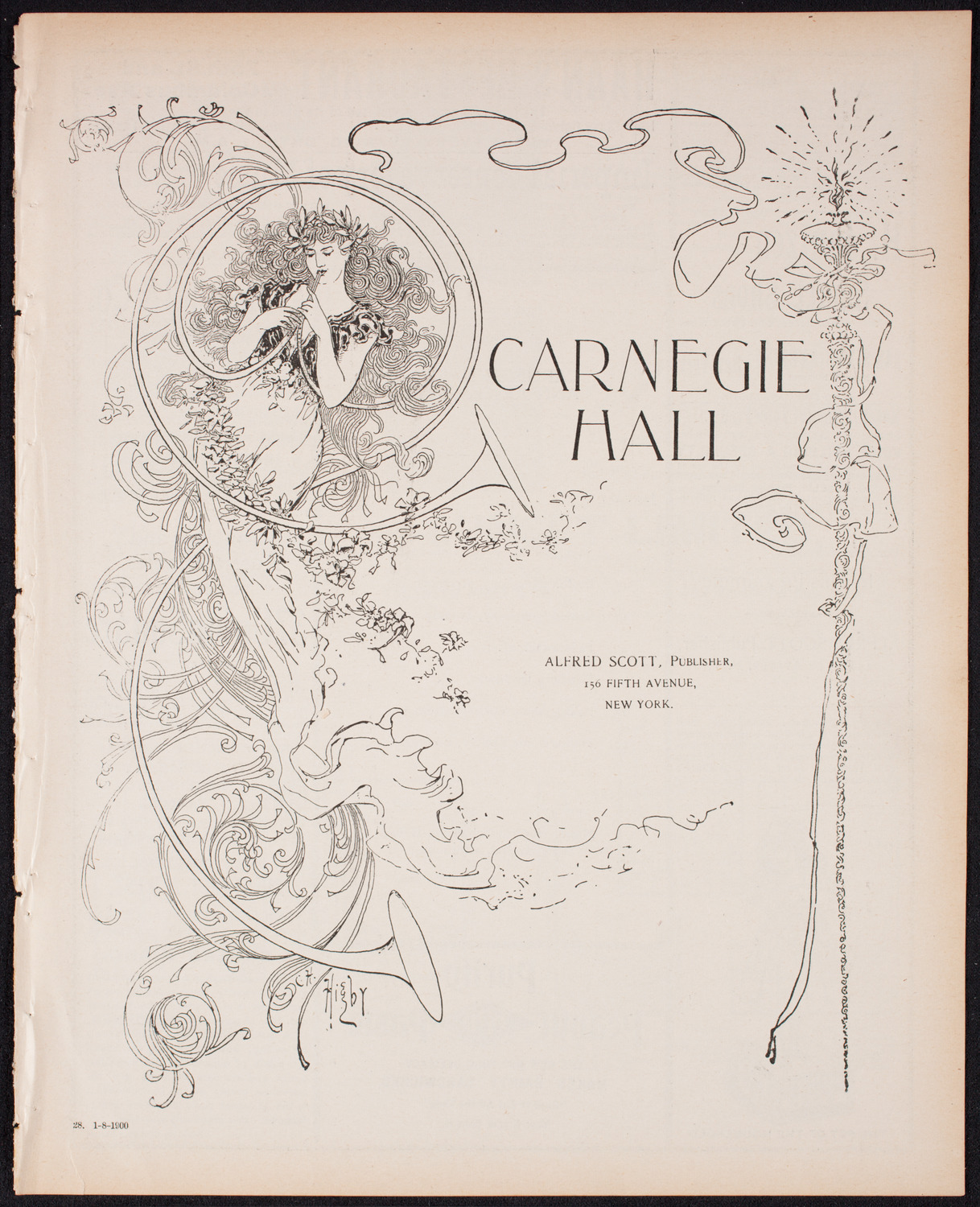 Memorial: Dwight L. Moody, January 8, 1900, program page 1