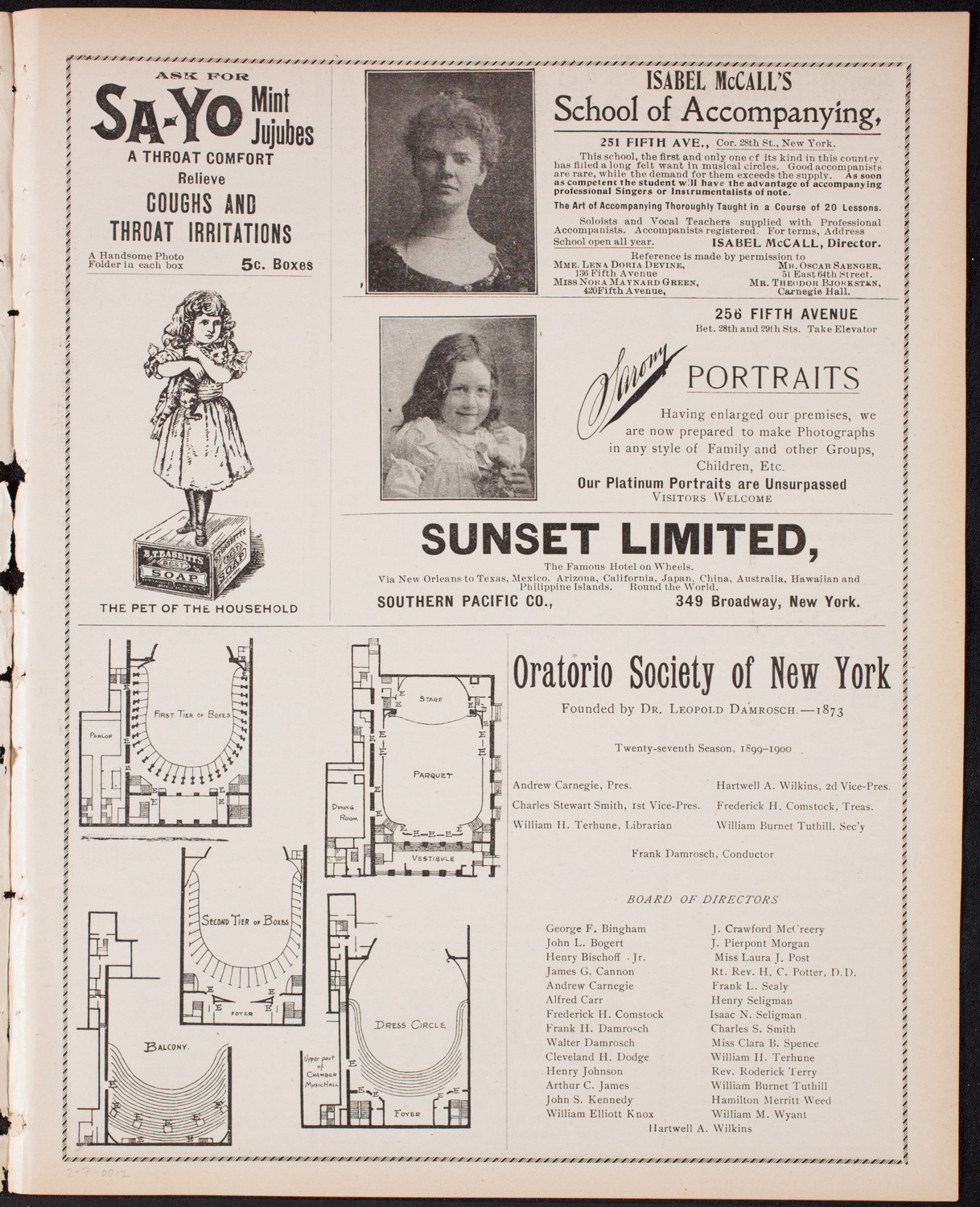 Patriotic Demonstration/ Benefit: Winfield Scott Hancock Post No.259, February 7, 1900, program page 3