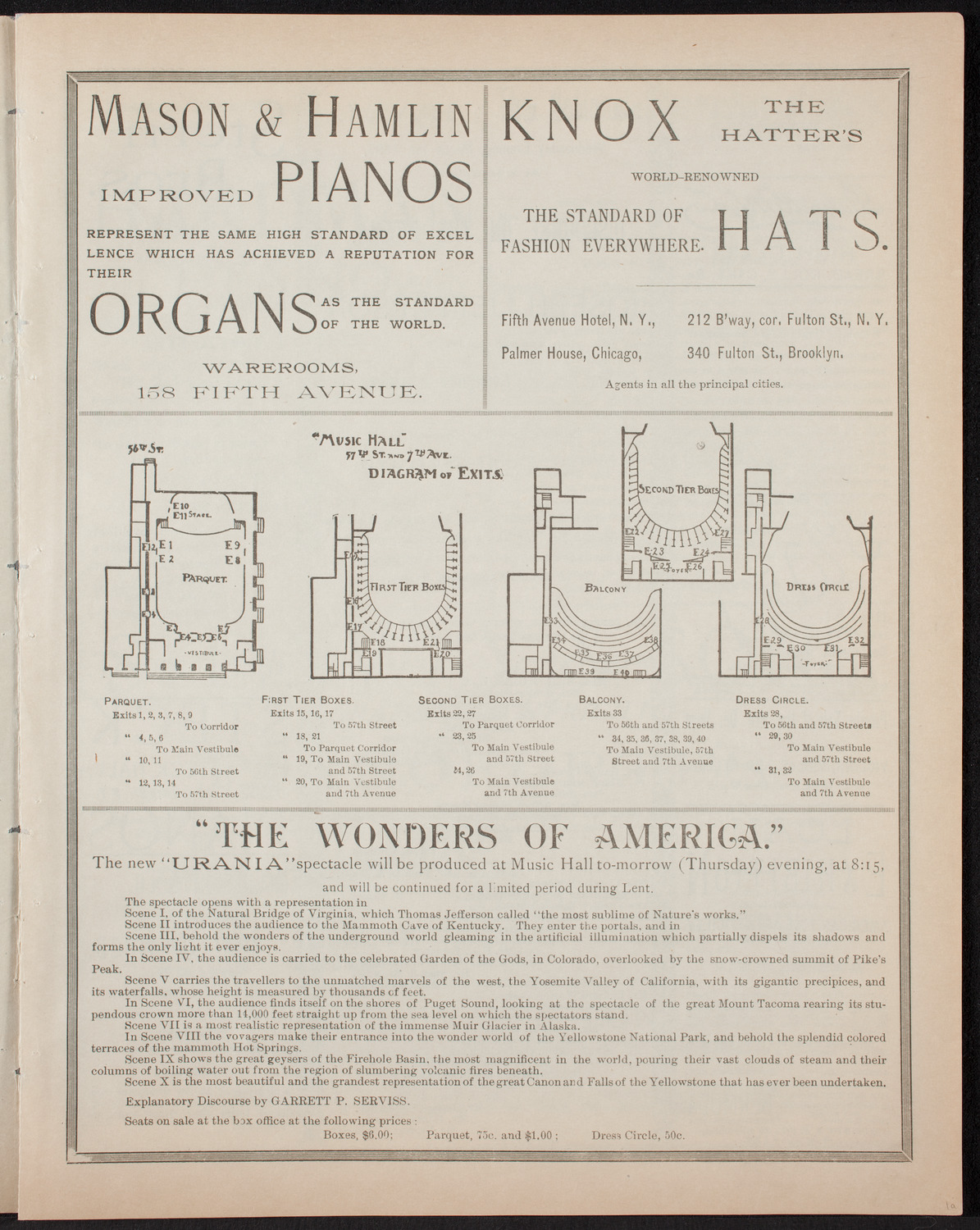 Discourse on The Drama by Joseph Jefferson, March 1, 1893, program page 3