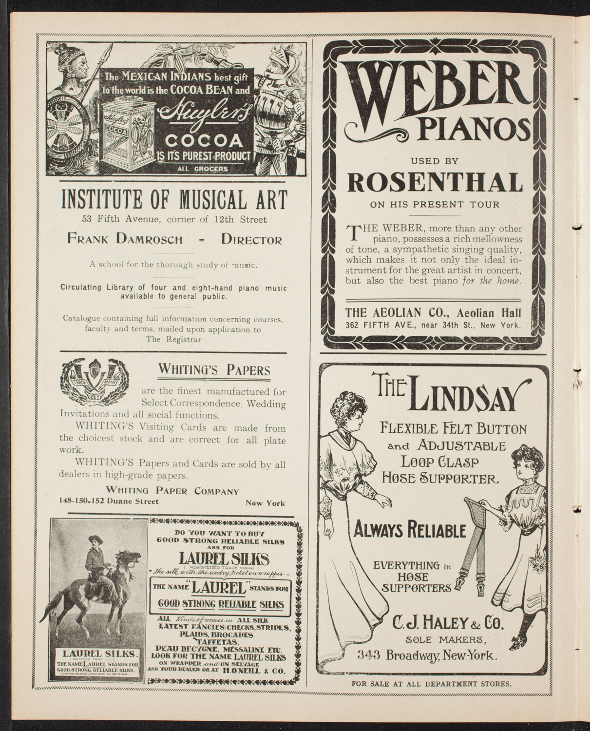 Elmendorf Lecture: England, February 17, 1907, program page 6