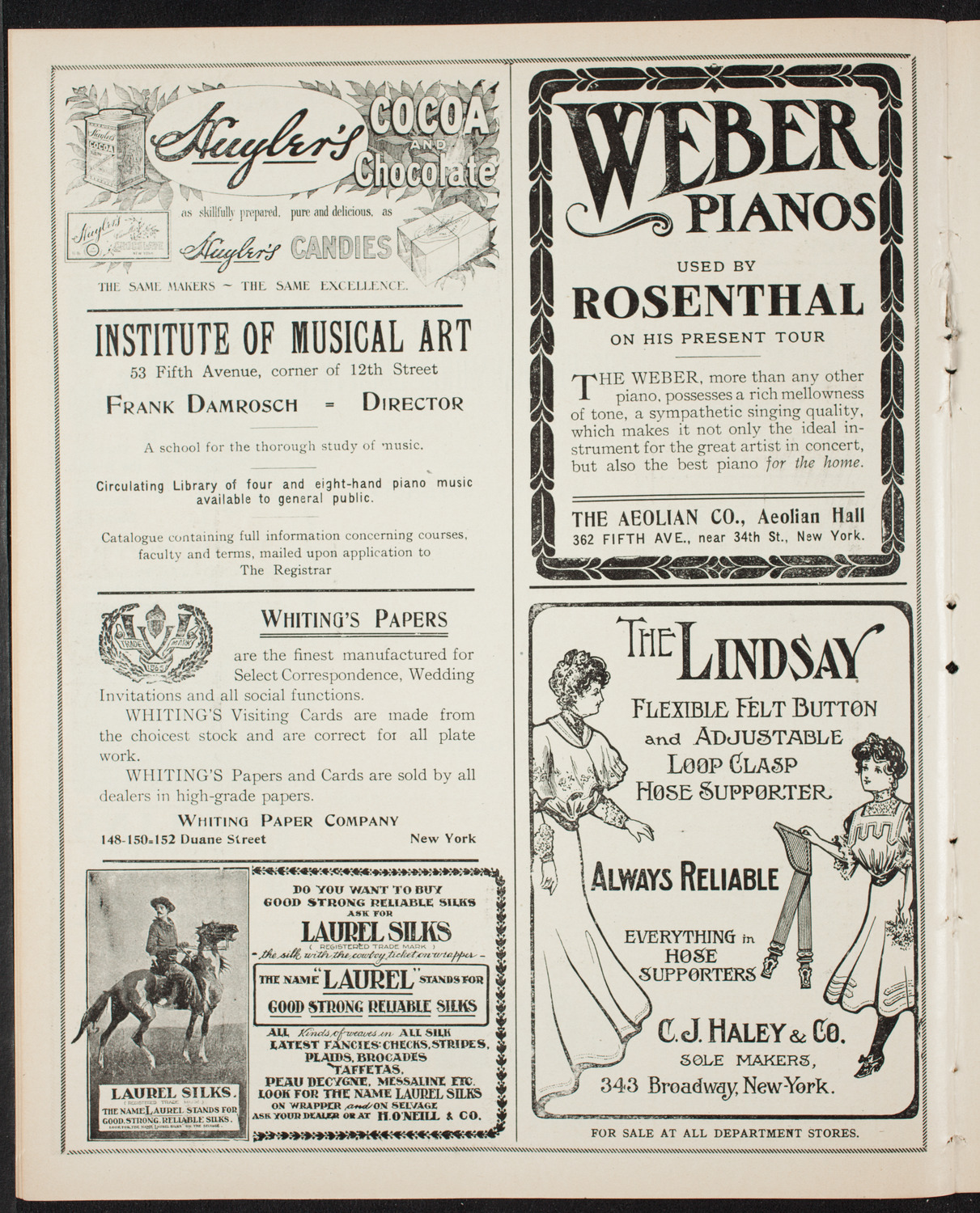 New York Philharmonic, January 25, 1907, program page 6