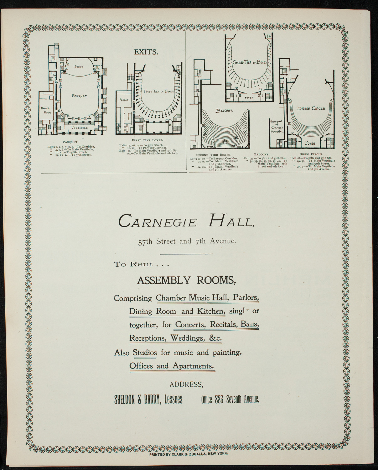 Benefit: German Hospitals and Dispensary in New York, November 29, 1896, program page 8