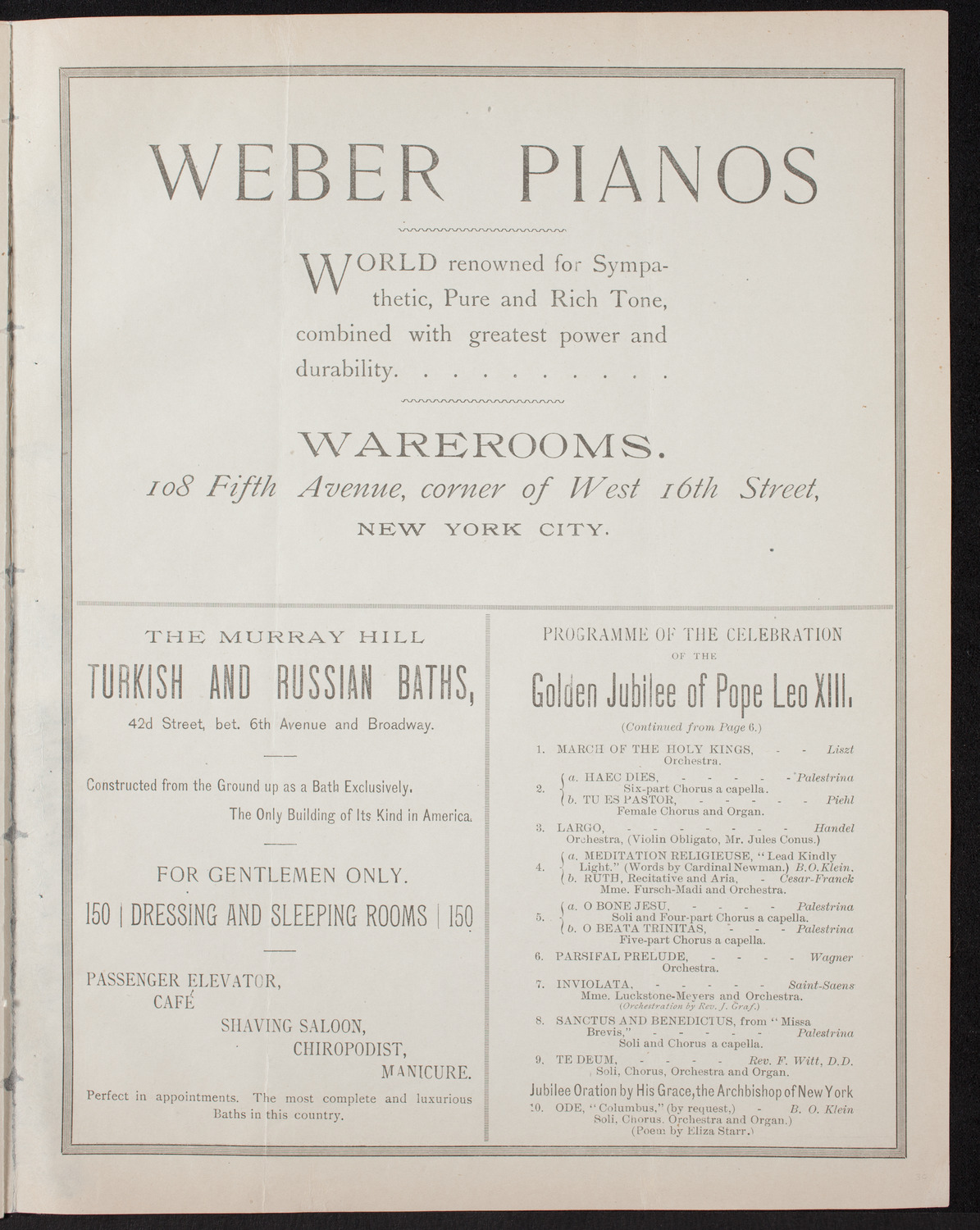 New York Symphony Orchestra, February 4, 1893, program page 7