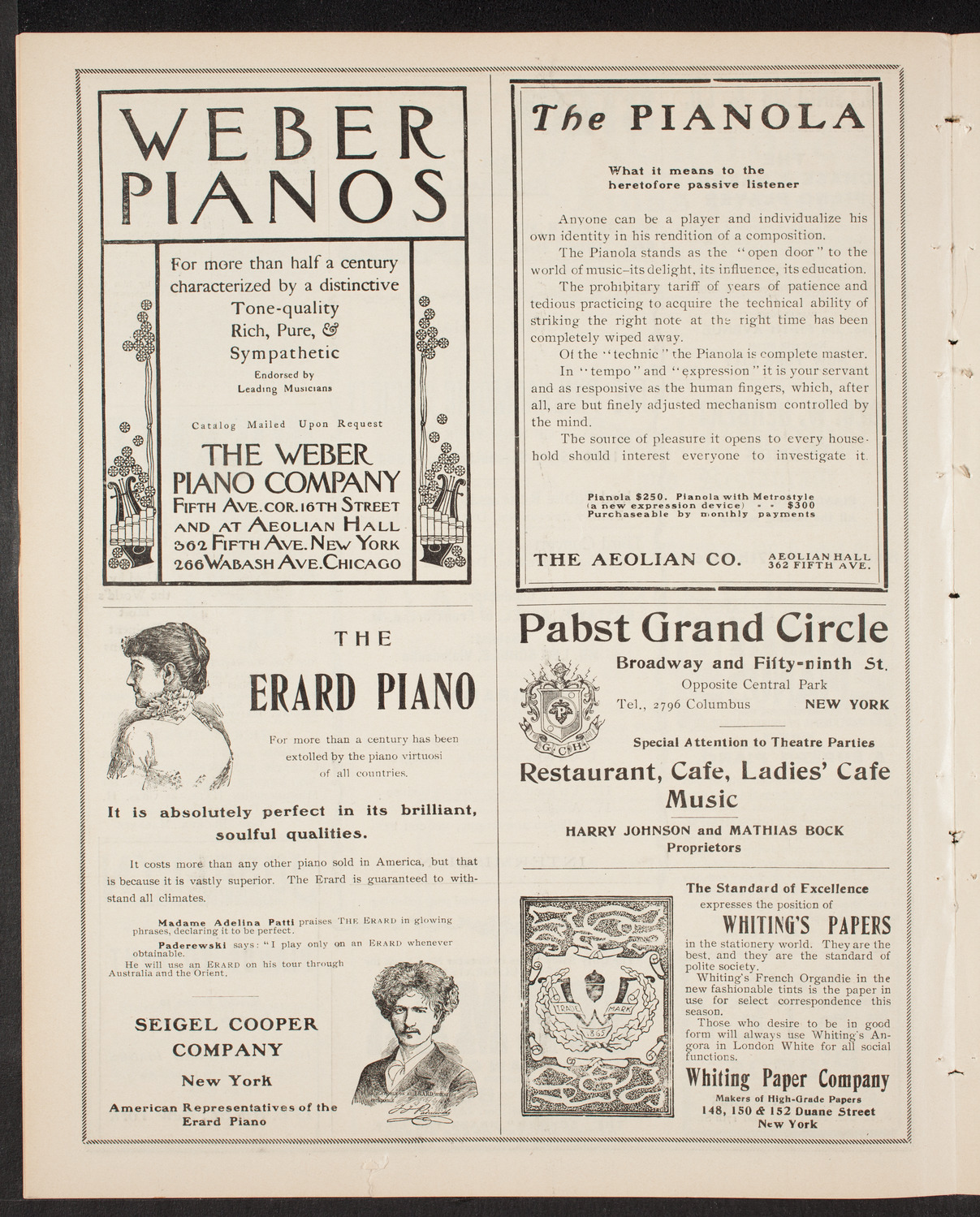 New York Philharmonic, December 18, 1903, program page 6