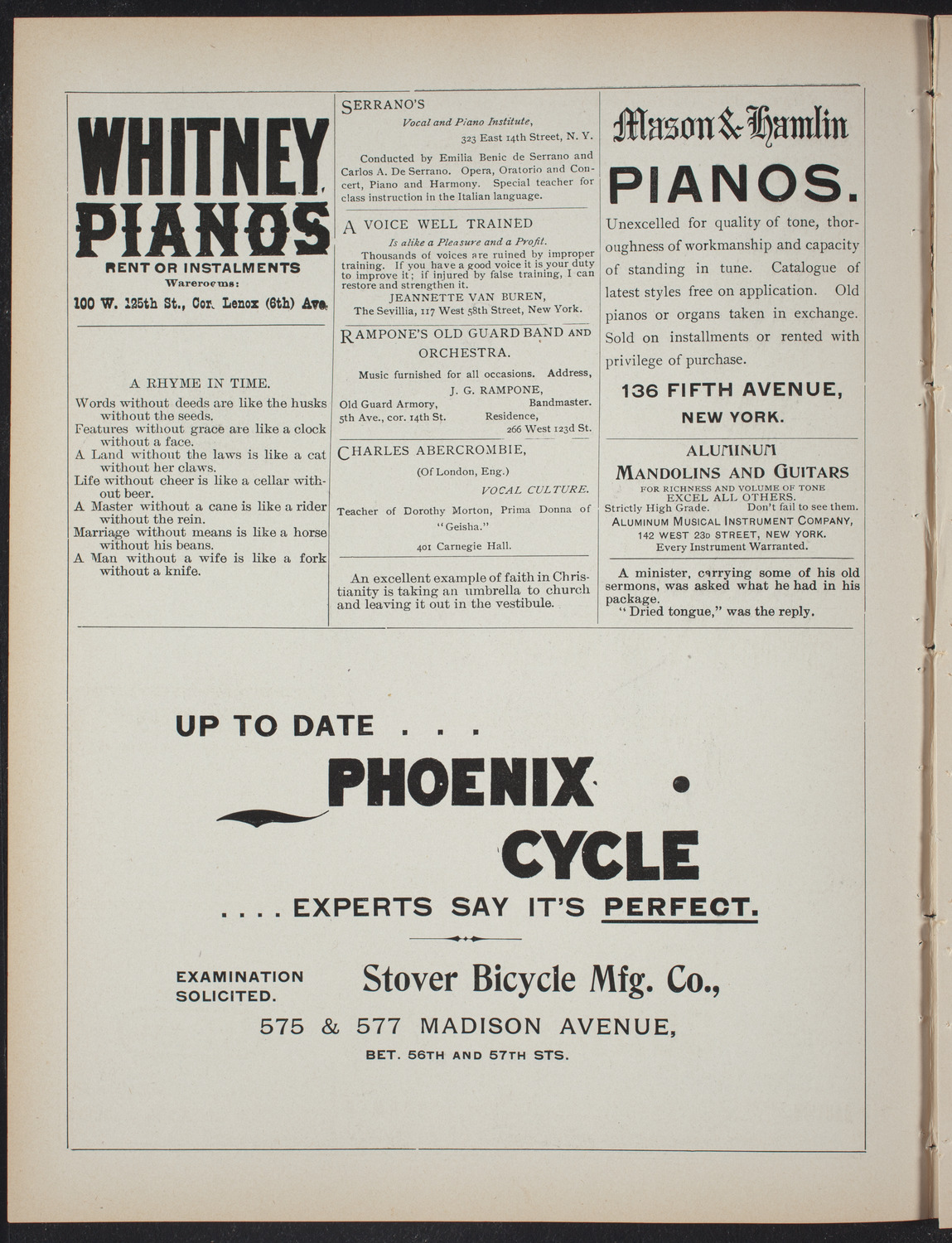 Lecture Series: Sociology in its Practical Aspects, February 17, 1897, program page 2