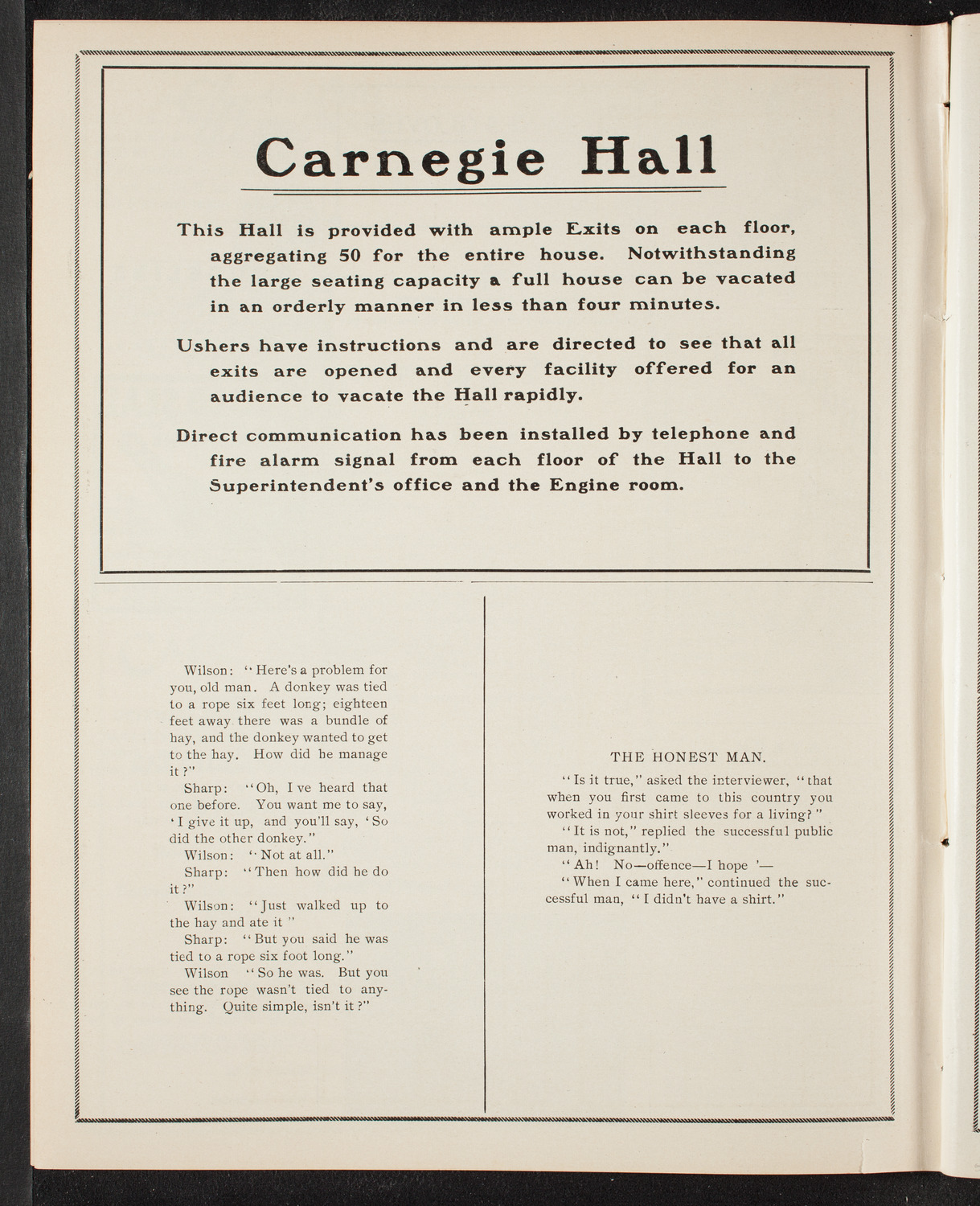 Daniel Wischnevetzky with Others, May 14, 1905, program page 10