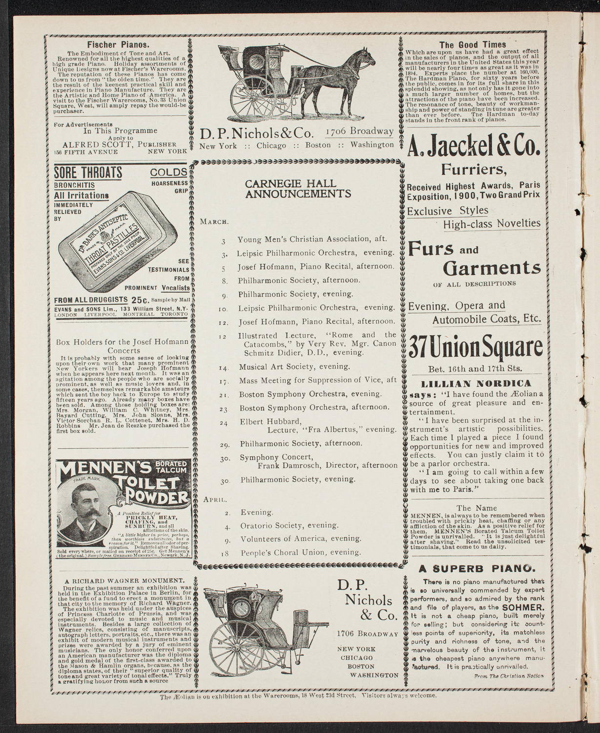 Symphony Concert for Young People, March 2, 1901, program page 2