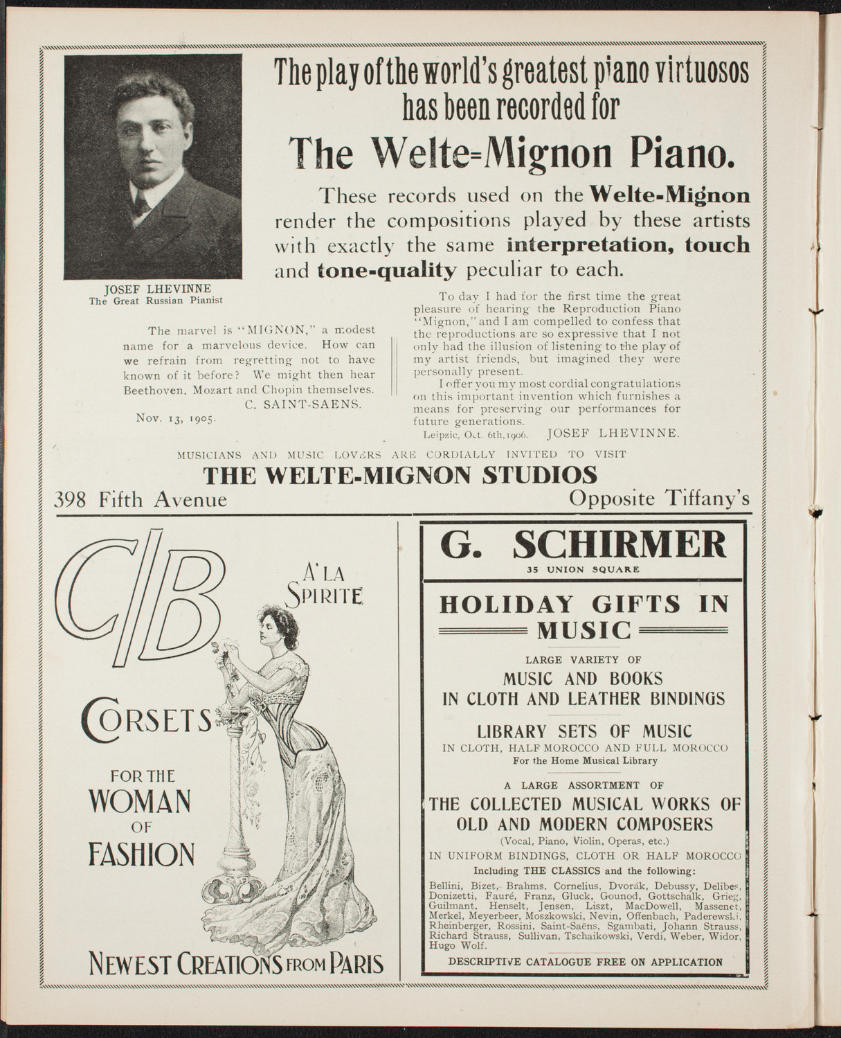 Frances Macmillen with New York Symphony Orchestra, December 7, 1906, program page 8