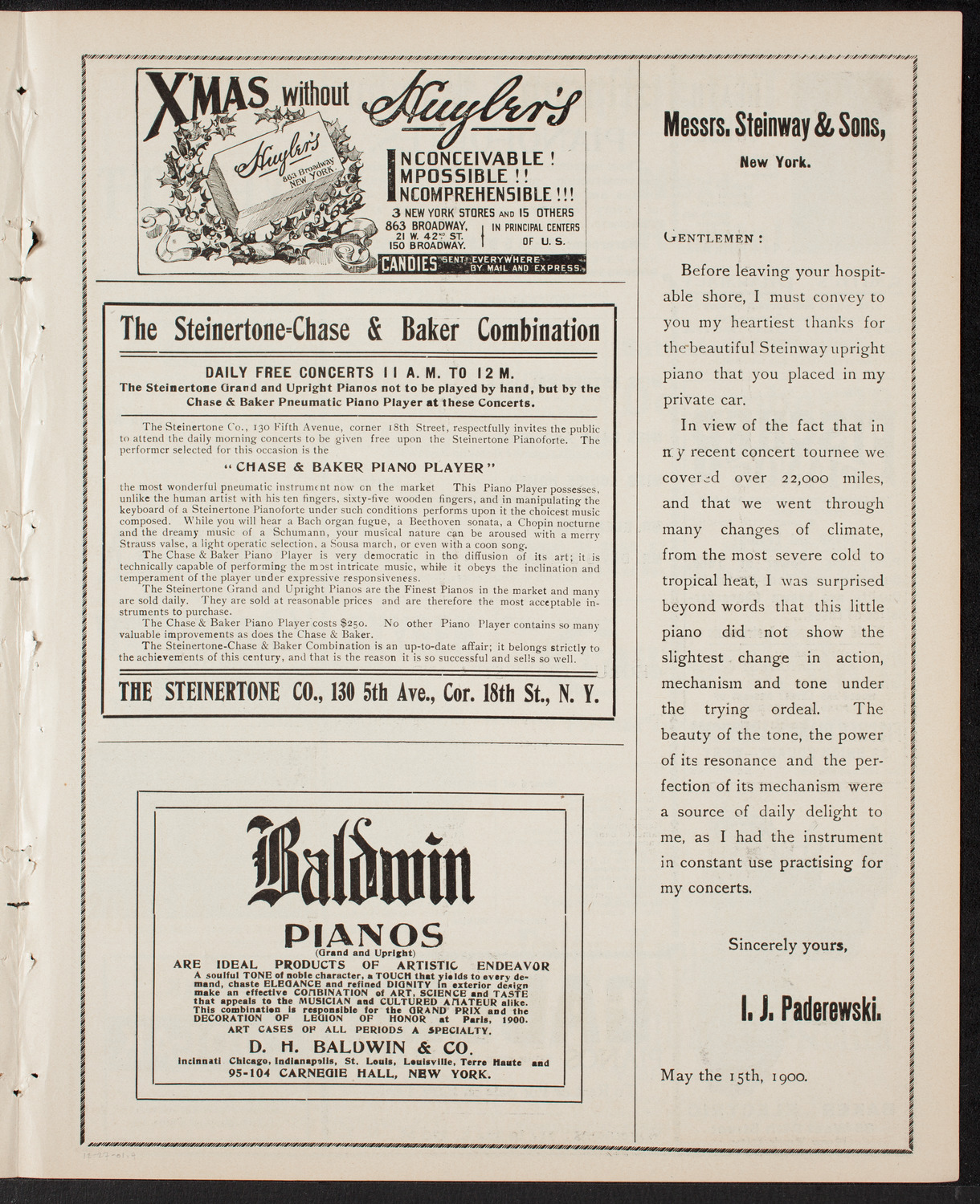 Oratorio Society of New York, December 27, 1901, program page 7
