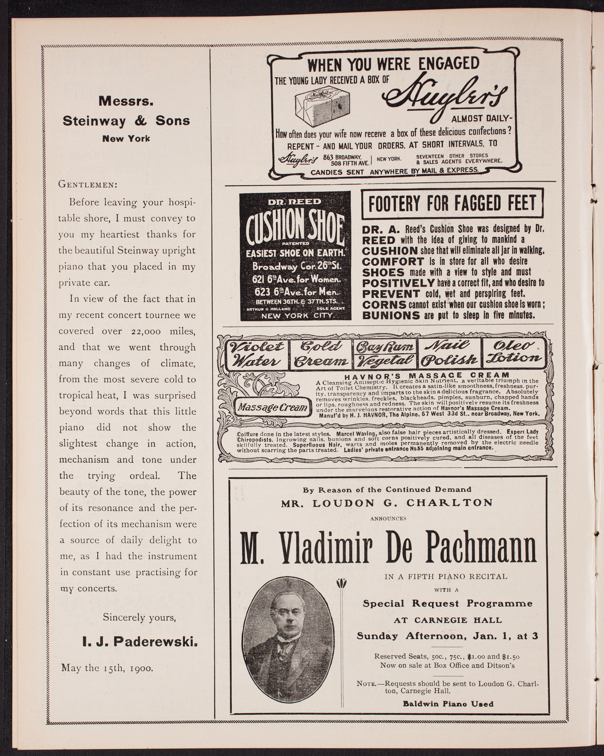 Oratorio Society of New York, December 30, 1904, program page 4
