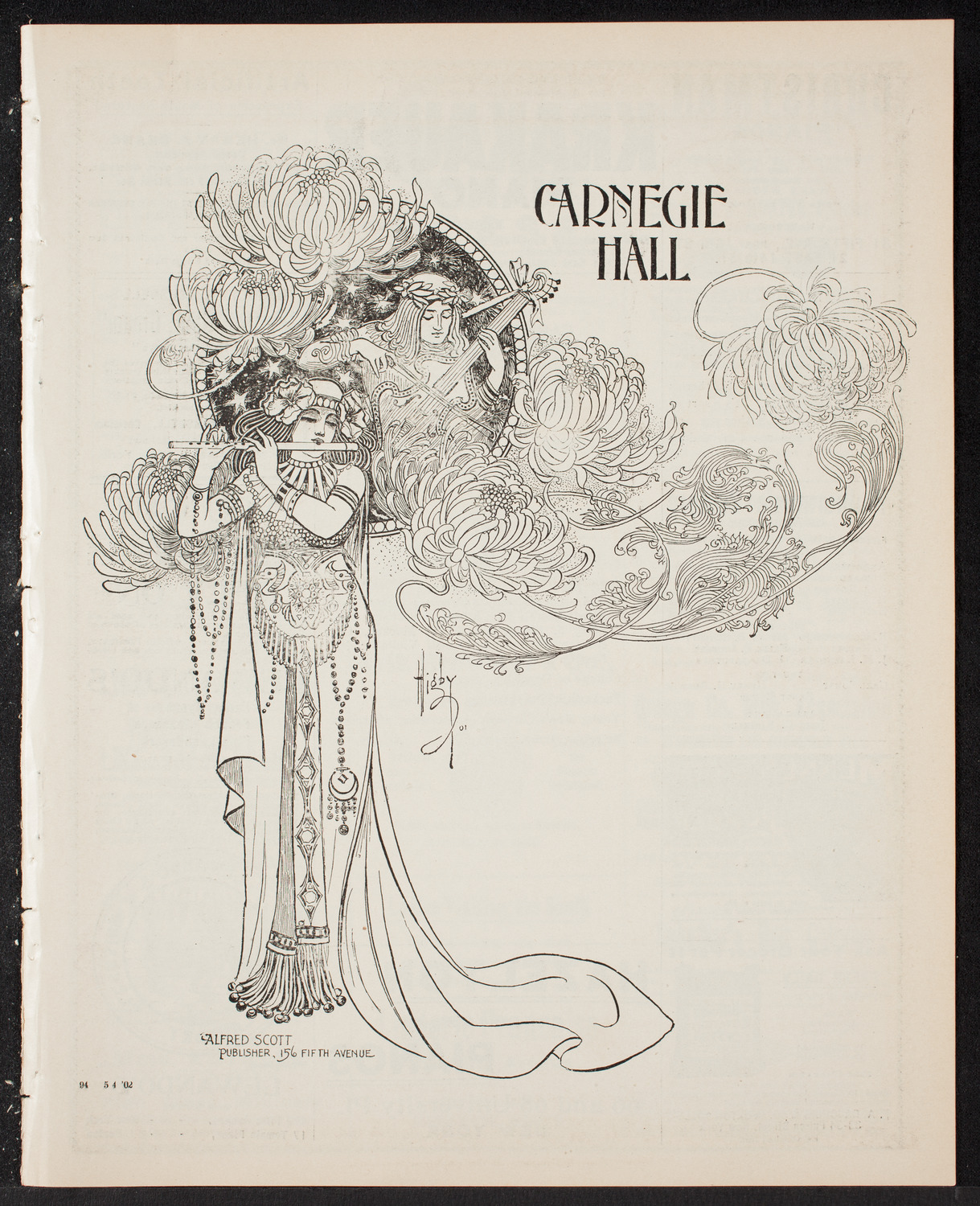 Memorial: Gunnar Wennerberg, May 4, 1902, program page 1