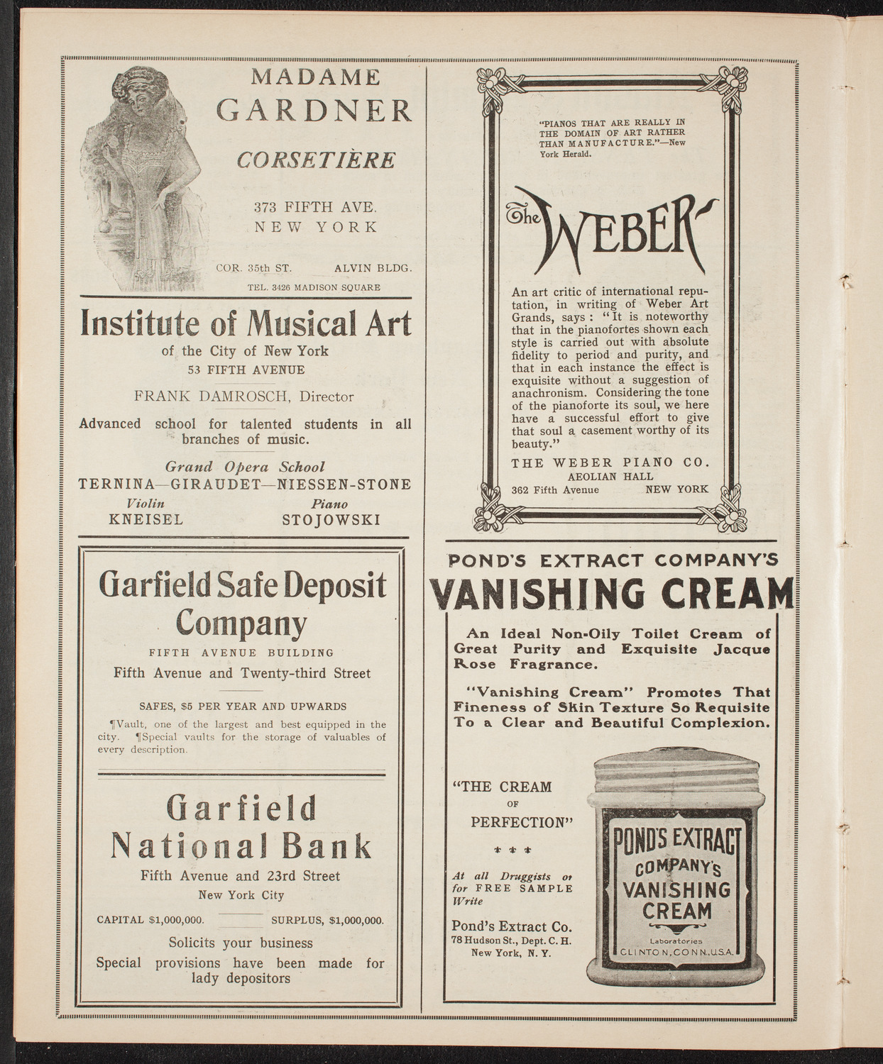 New York Symphony Orchestra, February 8, 1910, program page 6
