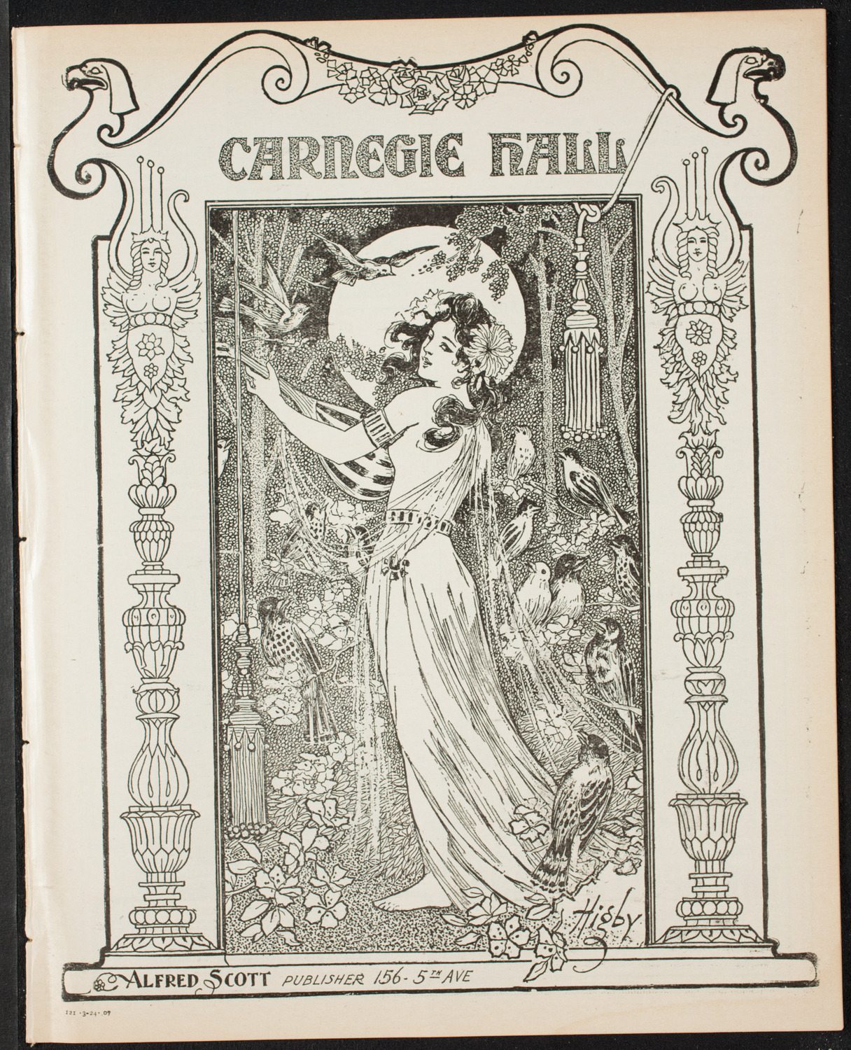 Benefit: Society of St. Vincent de Paul, March 24, 1907, program page 1