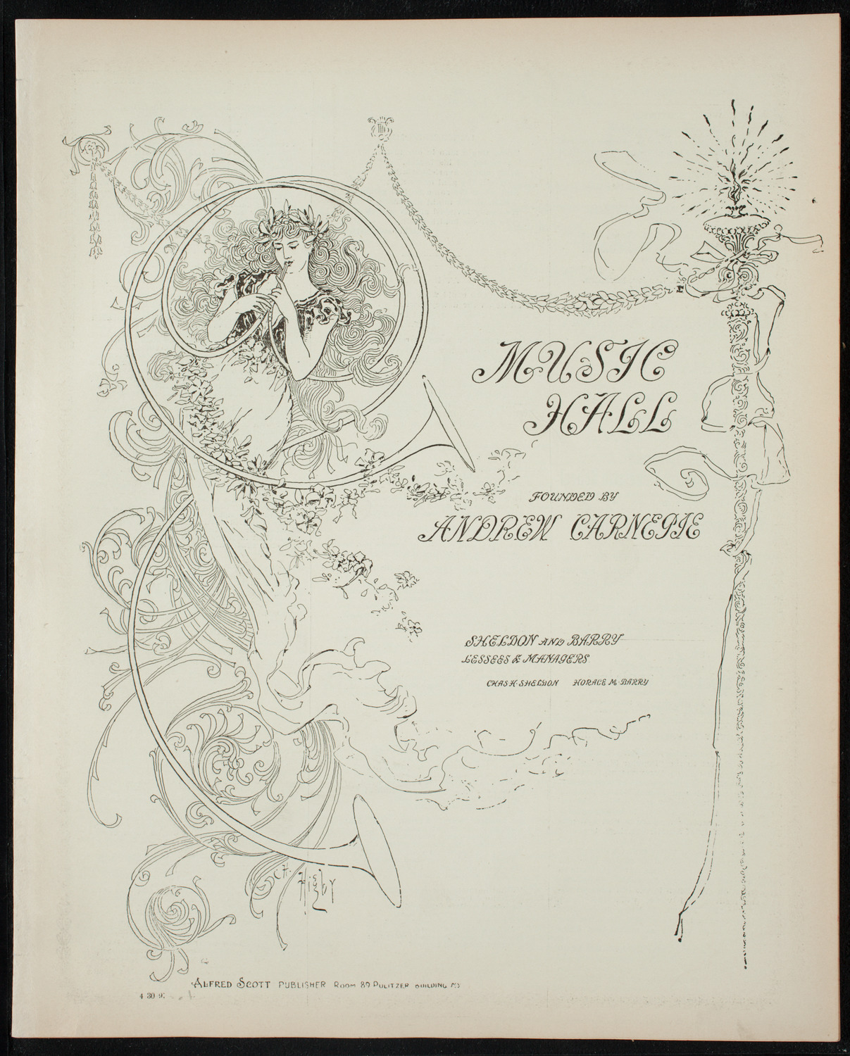Yale Glee and Banjo Clubs, April 30, 1897, program page 1