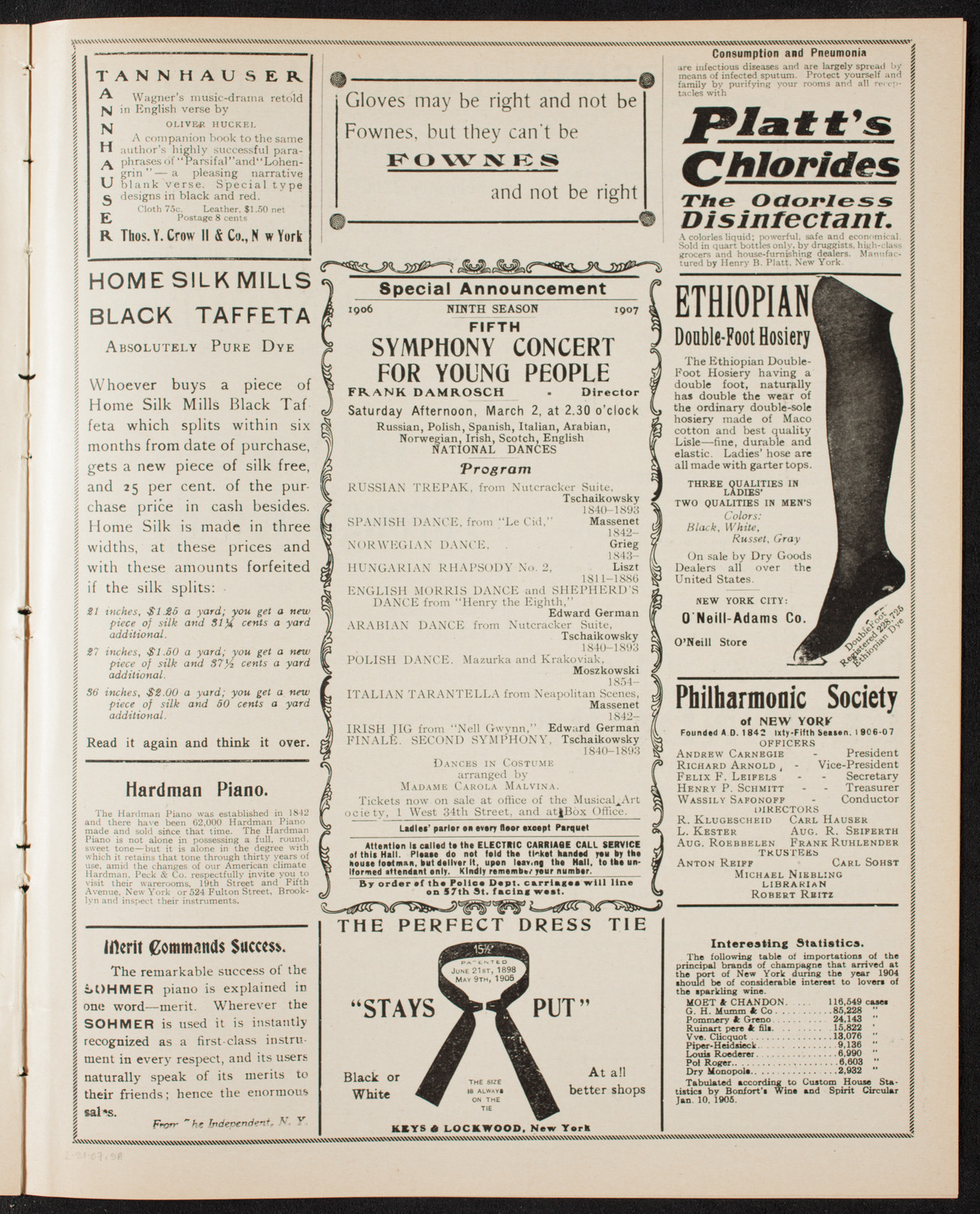 Elmendorf Lecture: Scotland, February 21, 1907, program page 9