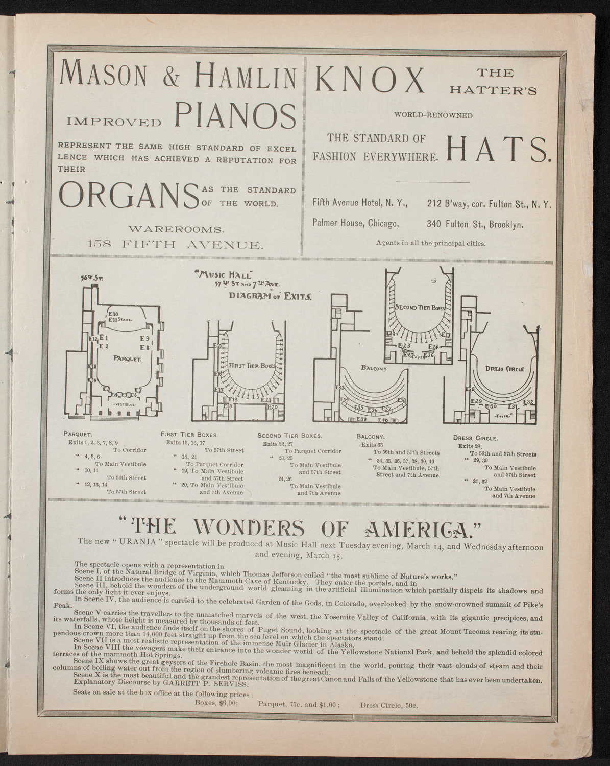 Damrosch Sunday Concert, March 12, 1893, program page 3