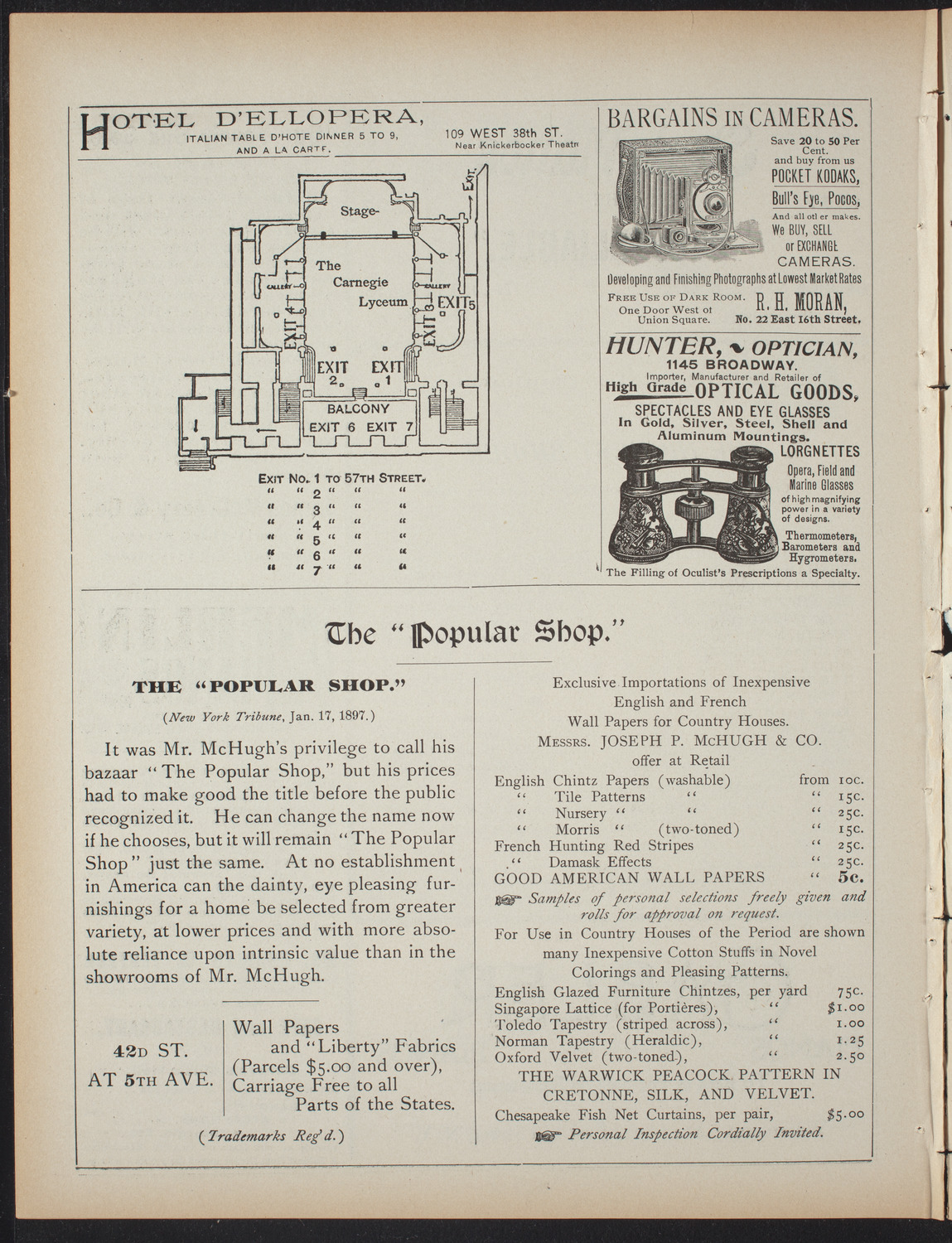 Amateur Comedy Club, April 21, 1897, program page 6