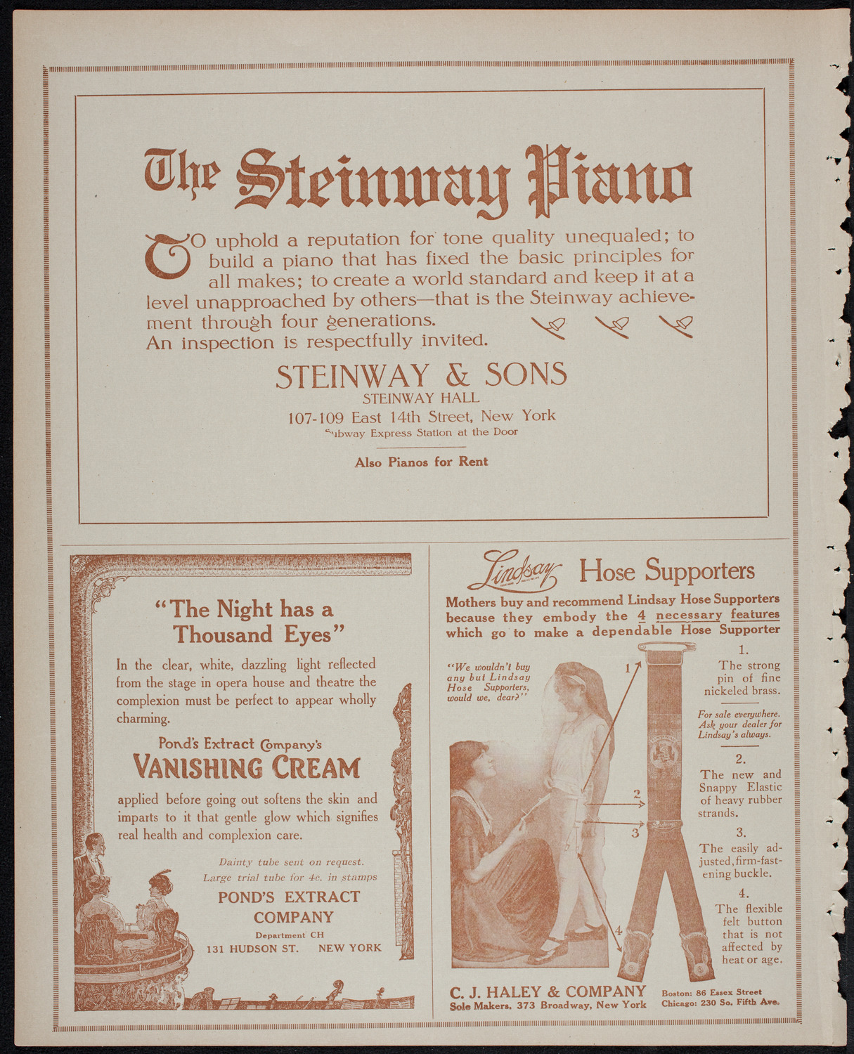 Columbia University Festival Chorus, December 17, 1913, program page 4