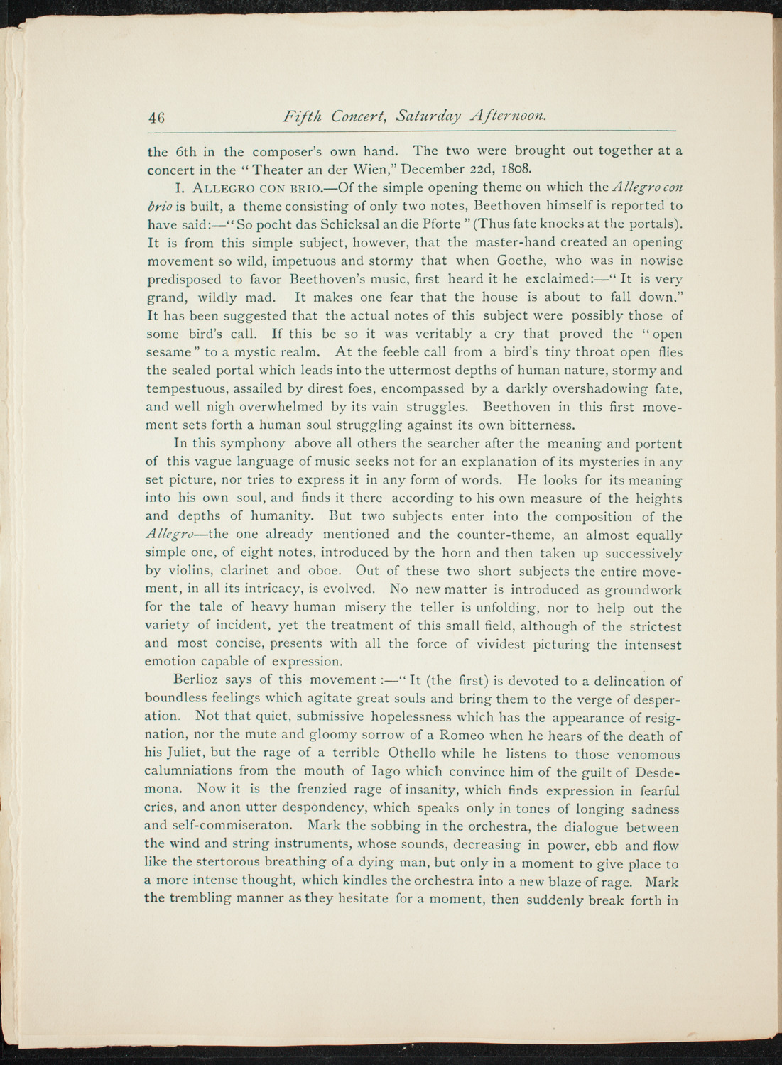 Opening Week Music Festival: Opening Night of Carnegie Hall, May 5, 1891, program notes page 62