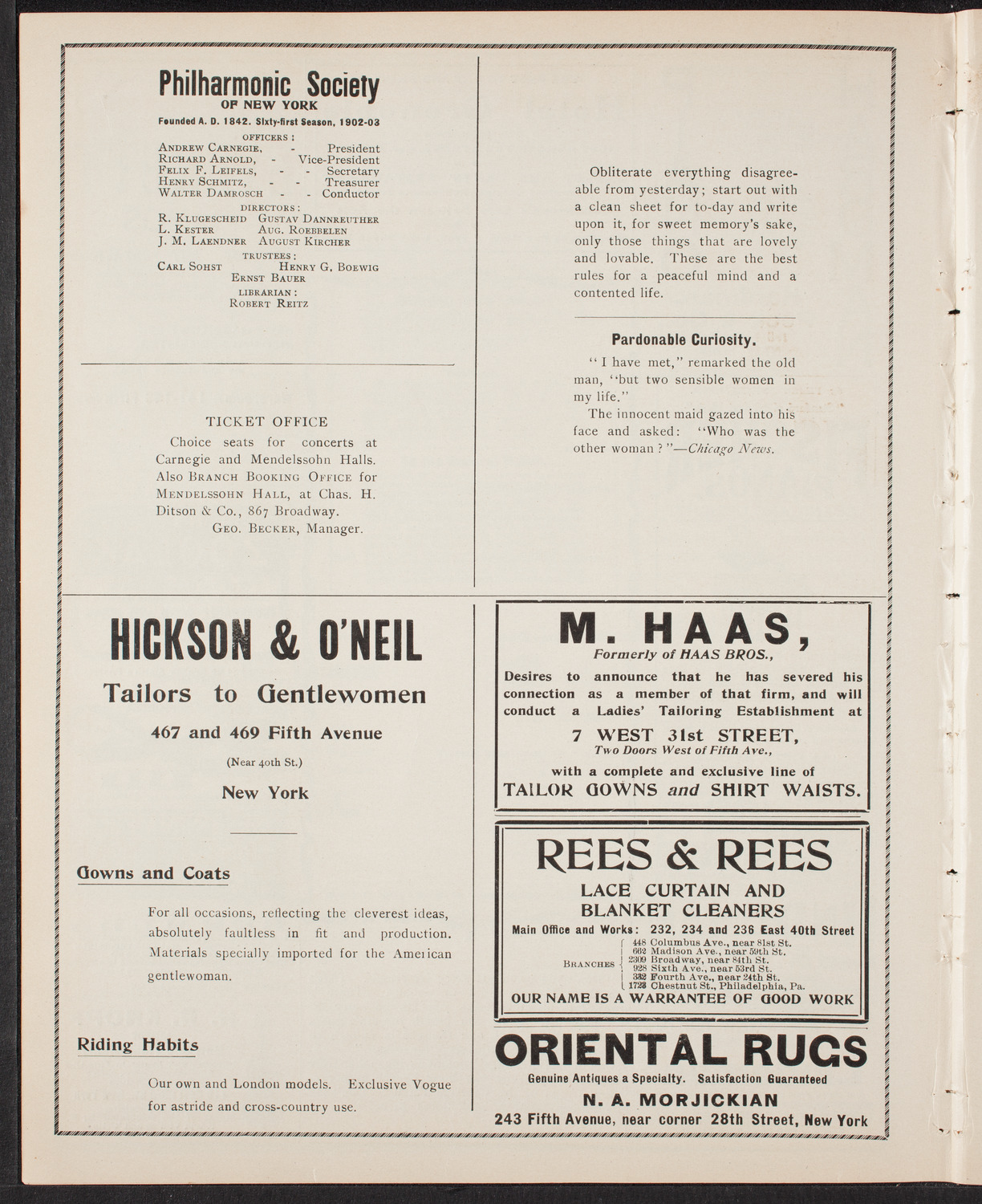 Graduation: New York Law School, June 11, 1903, program page 6