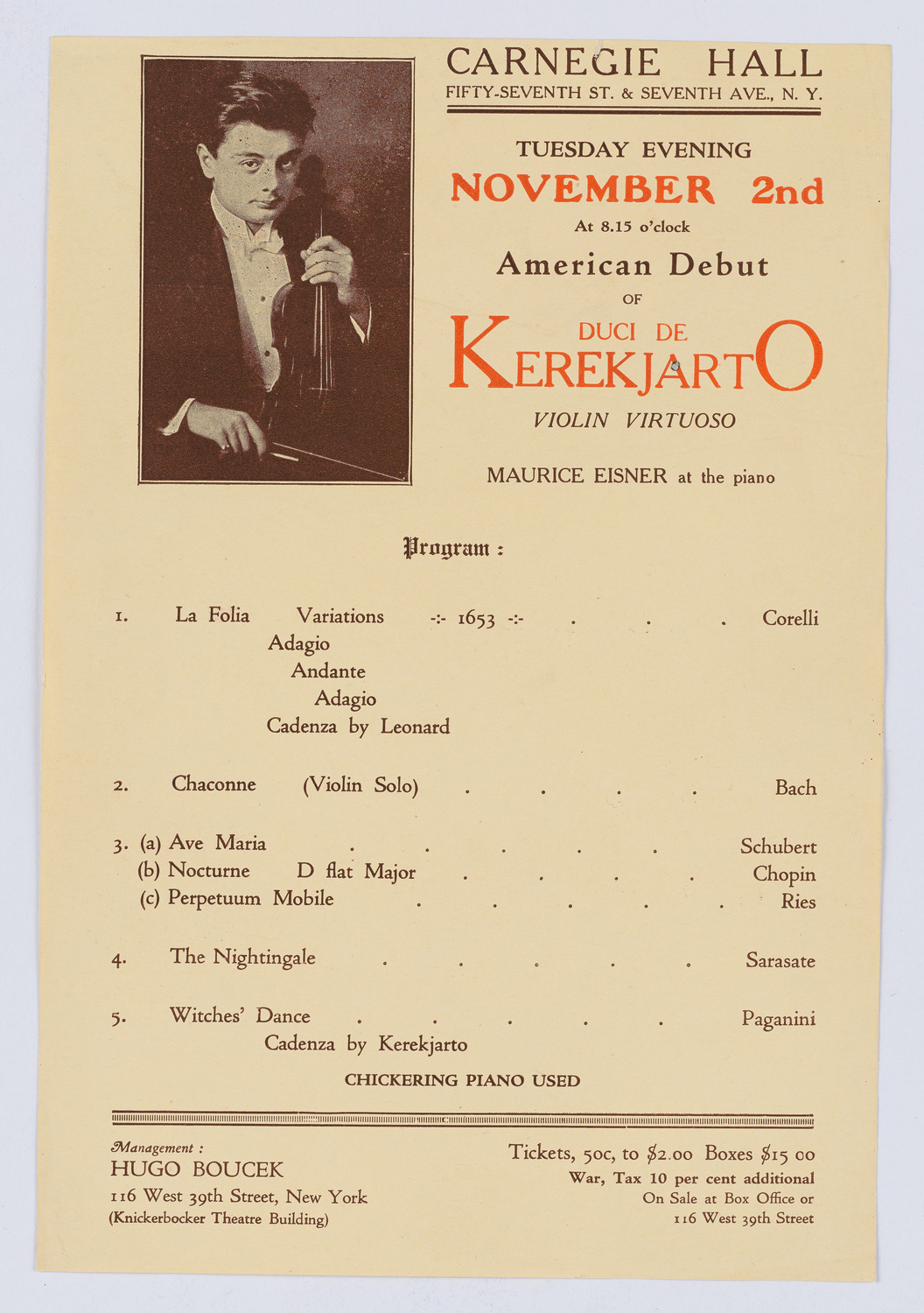 Duci de Kerekjarto, November 2, 1920