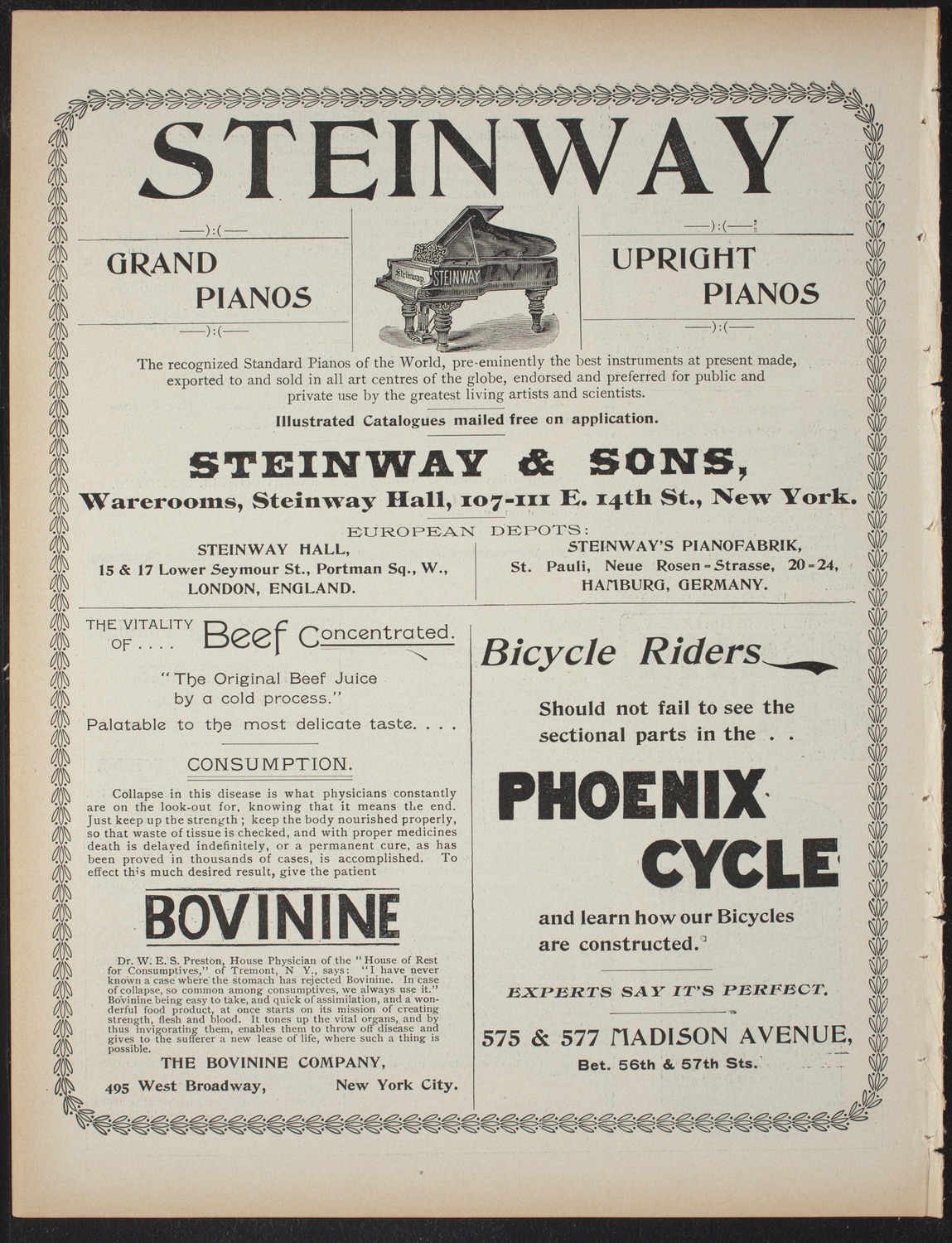 Saturday Morning Conferences on Comparative Literature, April 10, 1897, program page 8