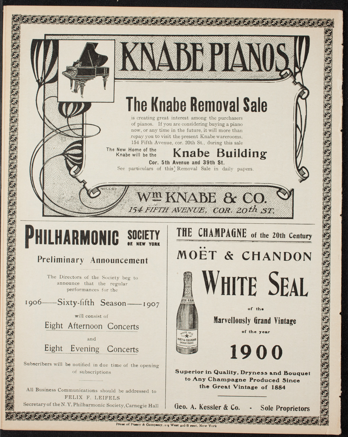 Russian Symphony Society of New York, April 8, 1906, program page 12