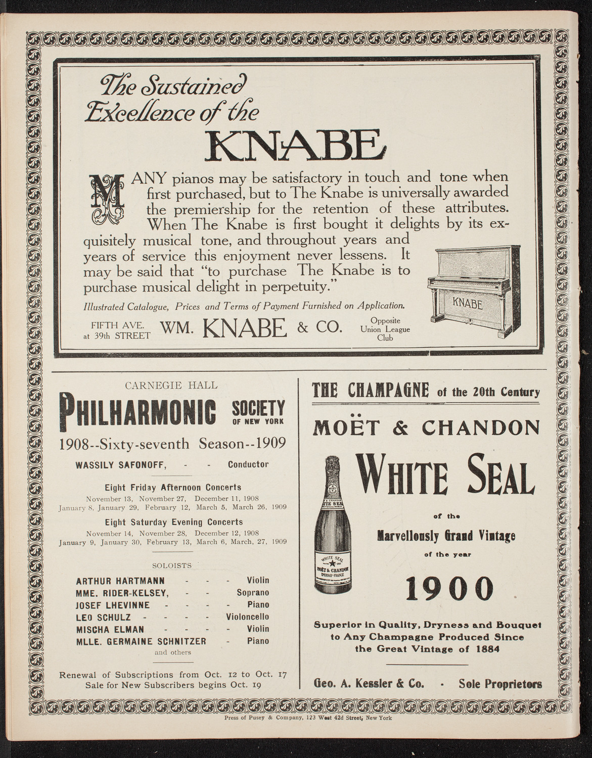 Benefit: National Republican College League, October 30, 1908, program page 12