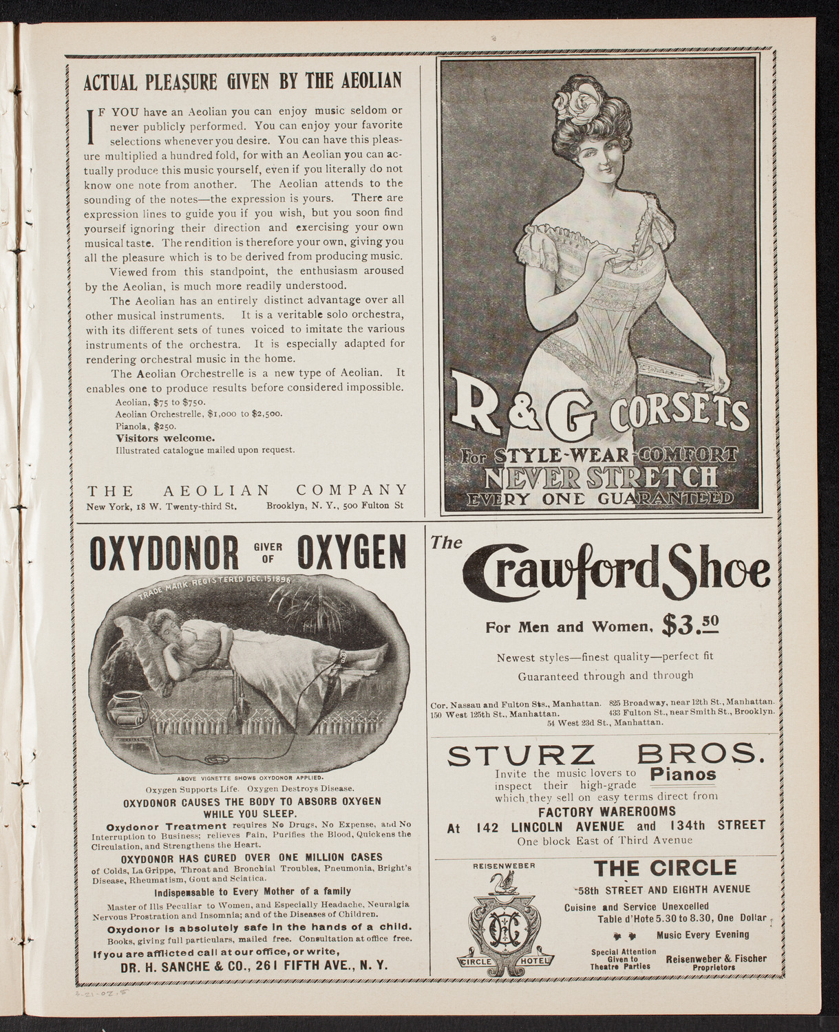 Jan Kubelik, Violin, with Maria Victoria Torrilhon, Piano, March 21, 1902, program page 9