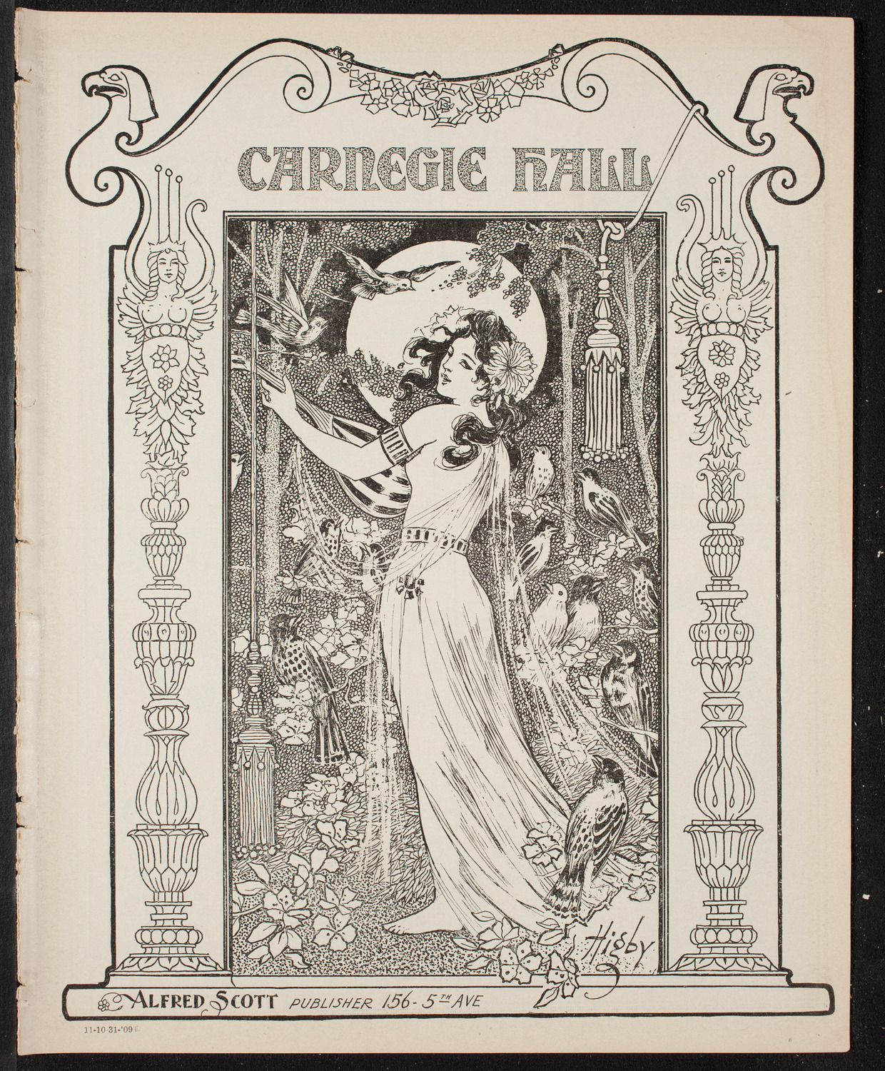 Lecture by R.G. Knowles, October 31, 1909, program page 1