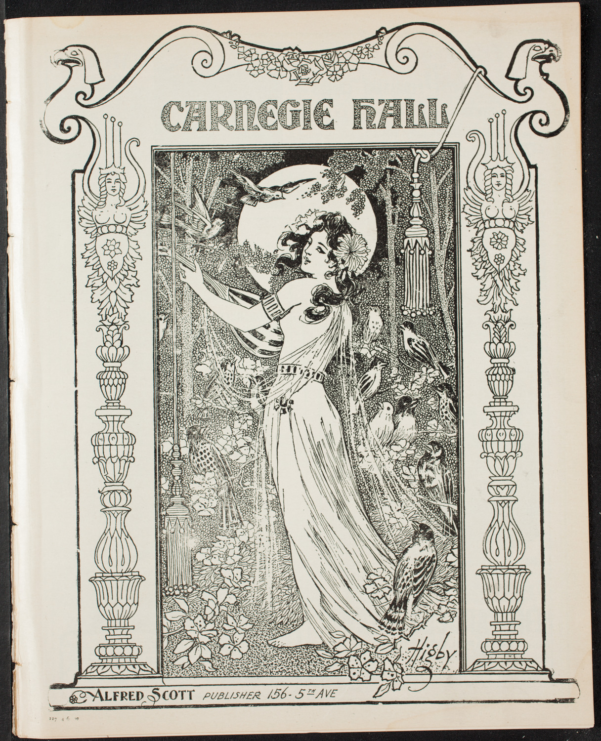 New York Philharmonic, April 6, 1907, program page 1