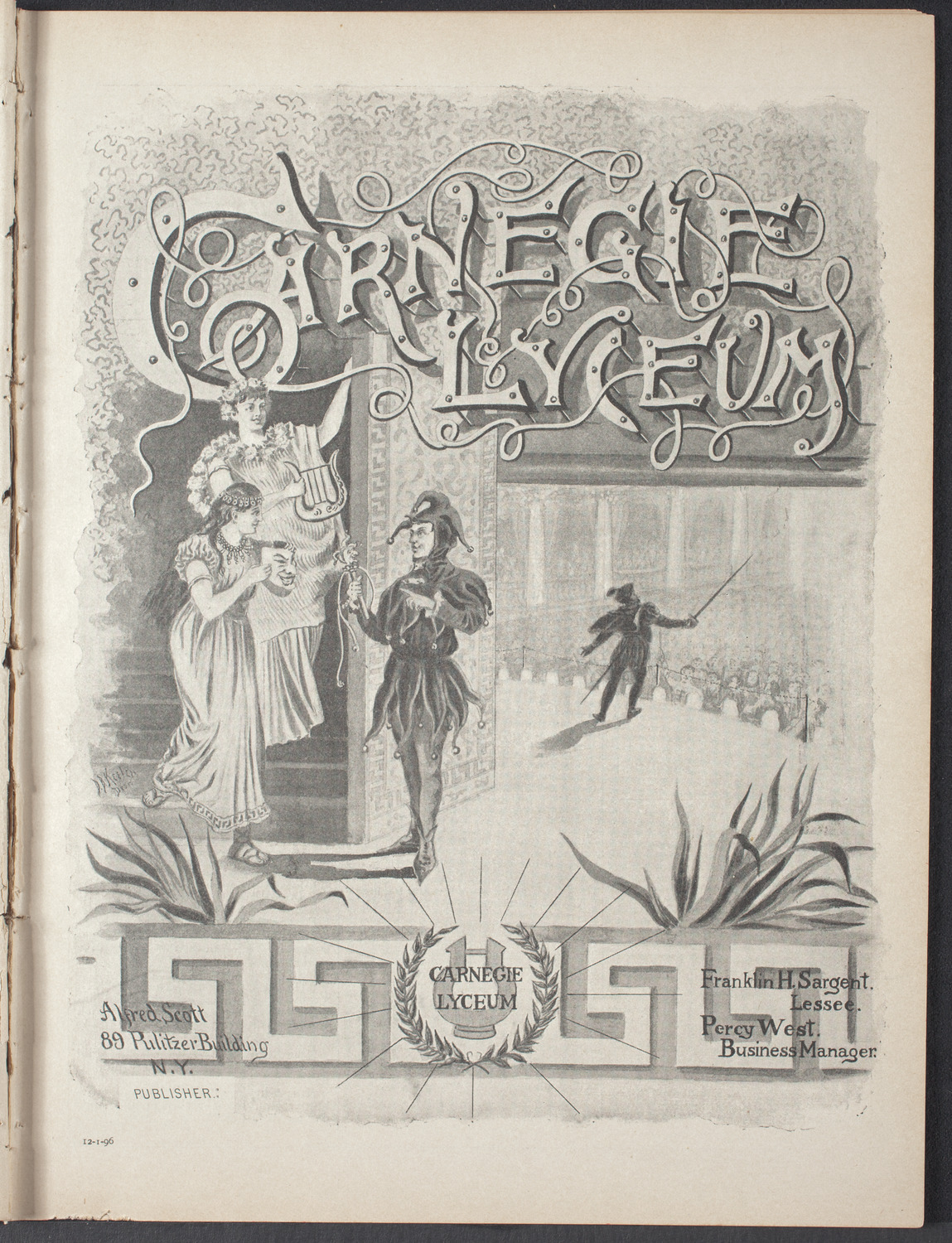 Benefit: Sunnyhour Barefoot Mission, December 1, 1896, program page 1