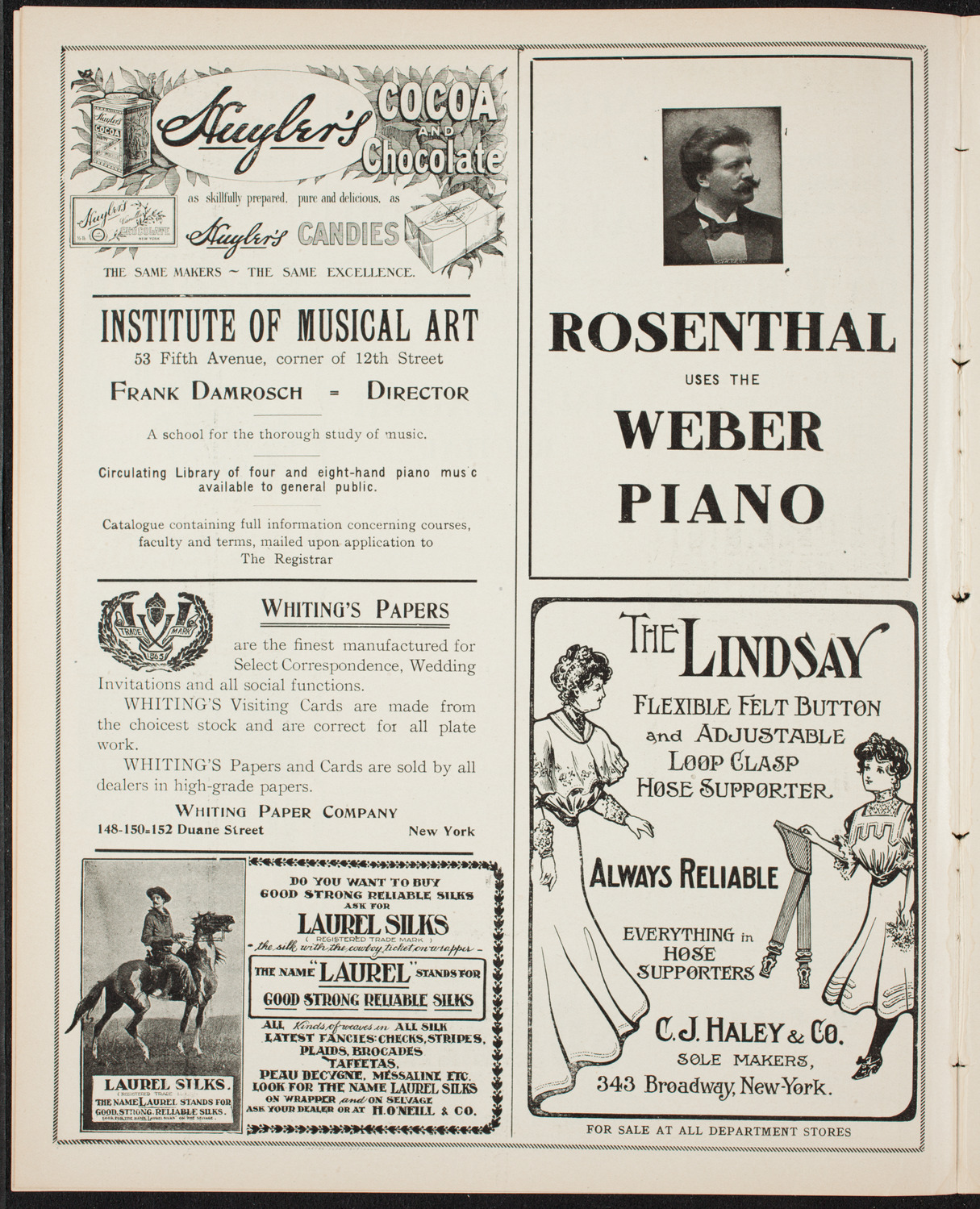 Johanna Gadski, Soprano, December 11, 1906, program page 6