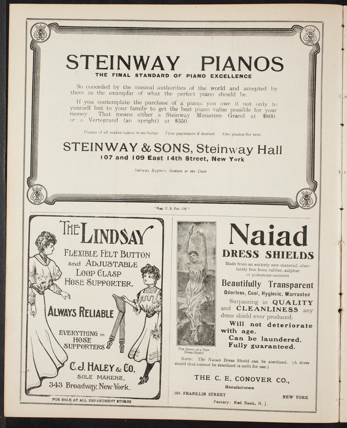 New York Symphony Orchestra, February 2, 1908, program page 4