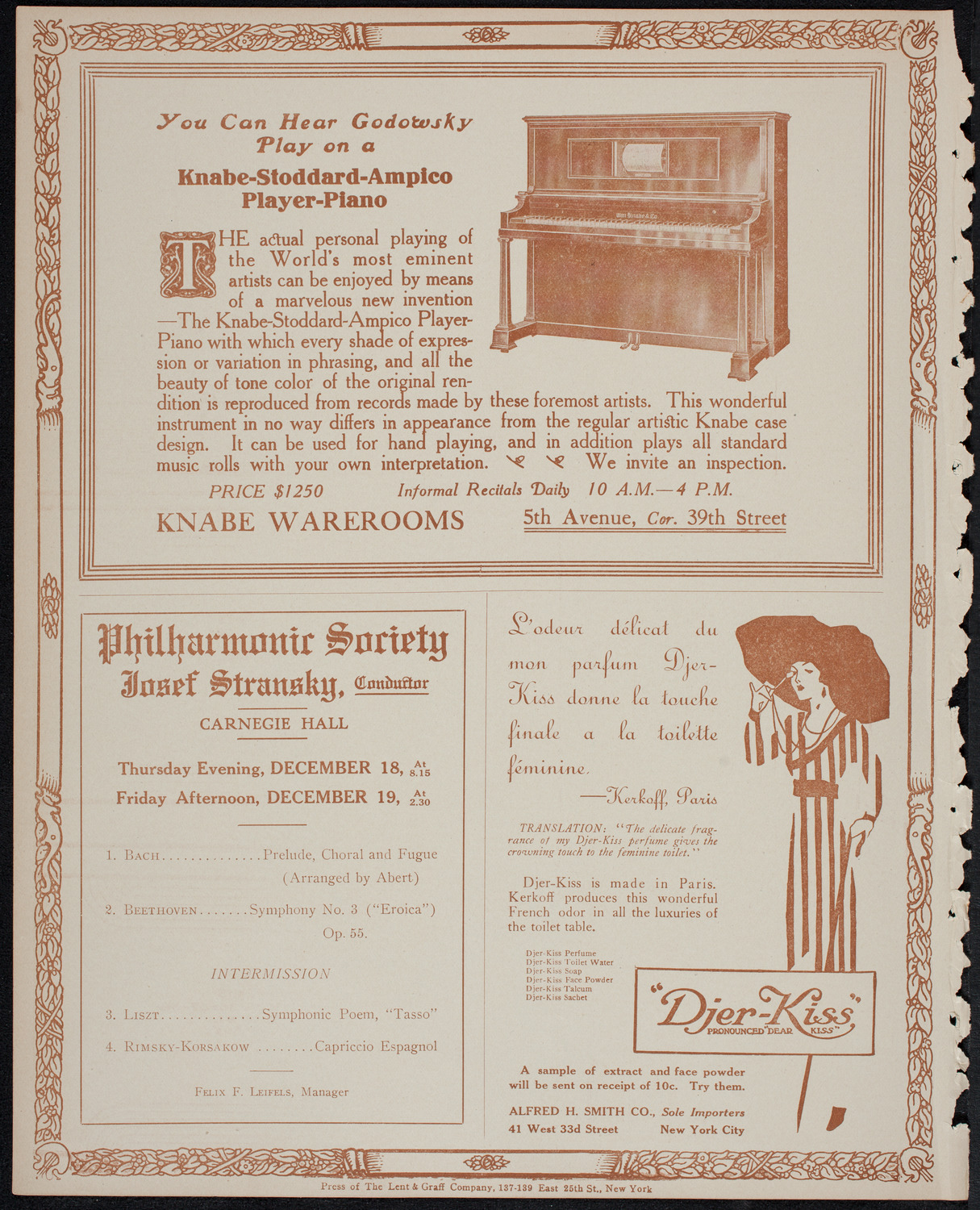 Elmendorf Lecture: The Nile Journey, December 14, 1913, program page 12