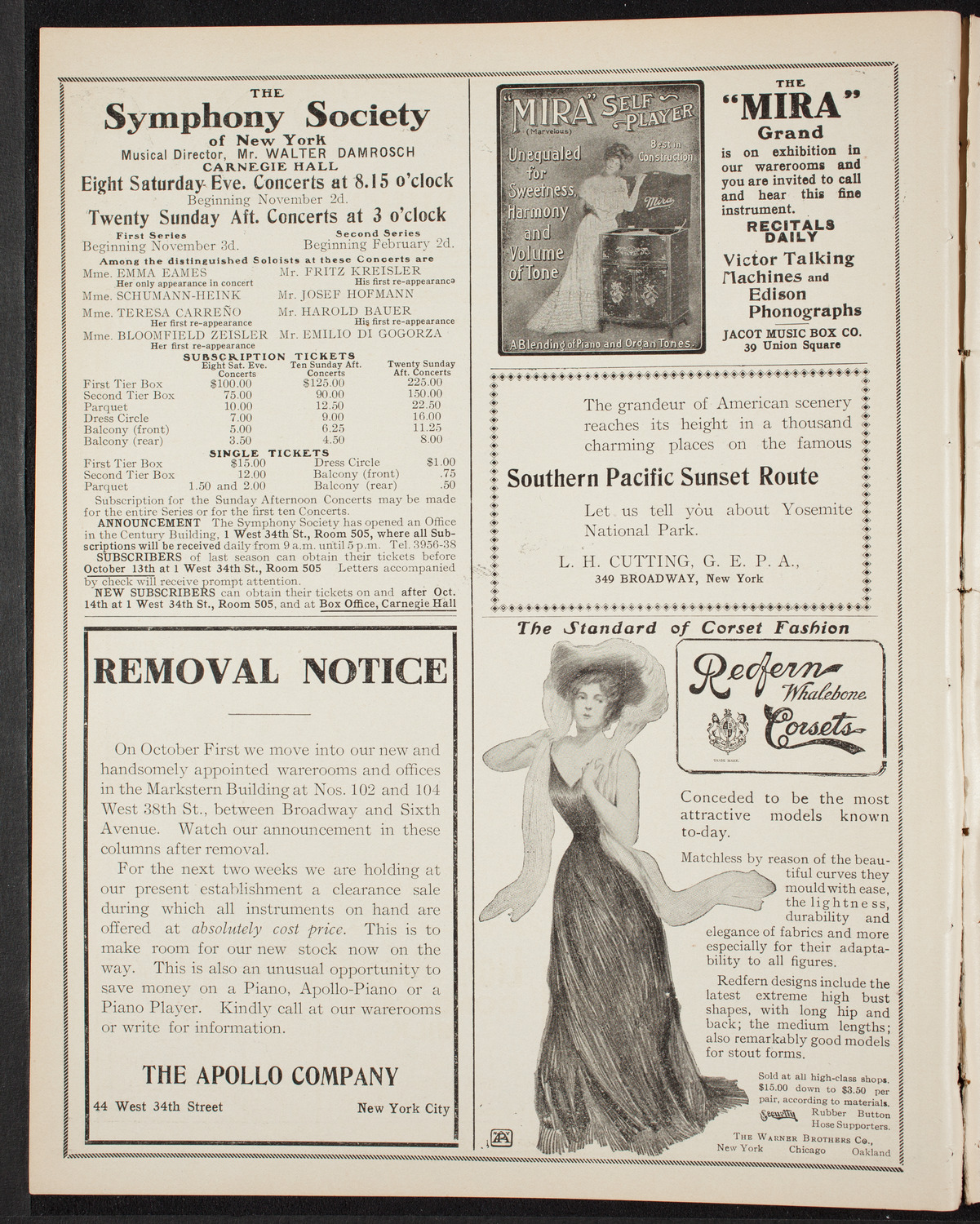 Rhondda Valley Male Concert Party, October 7, 1907, program page 2