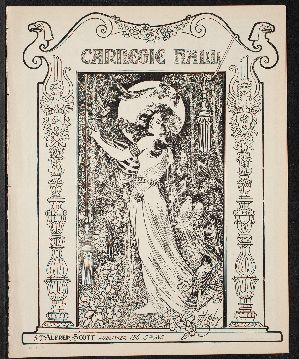 New York Philharmonic, January 6, 1910, program page 1