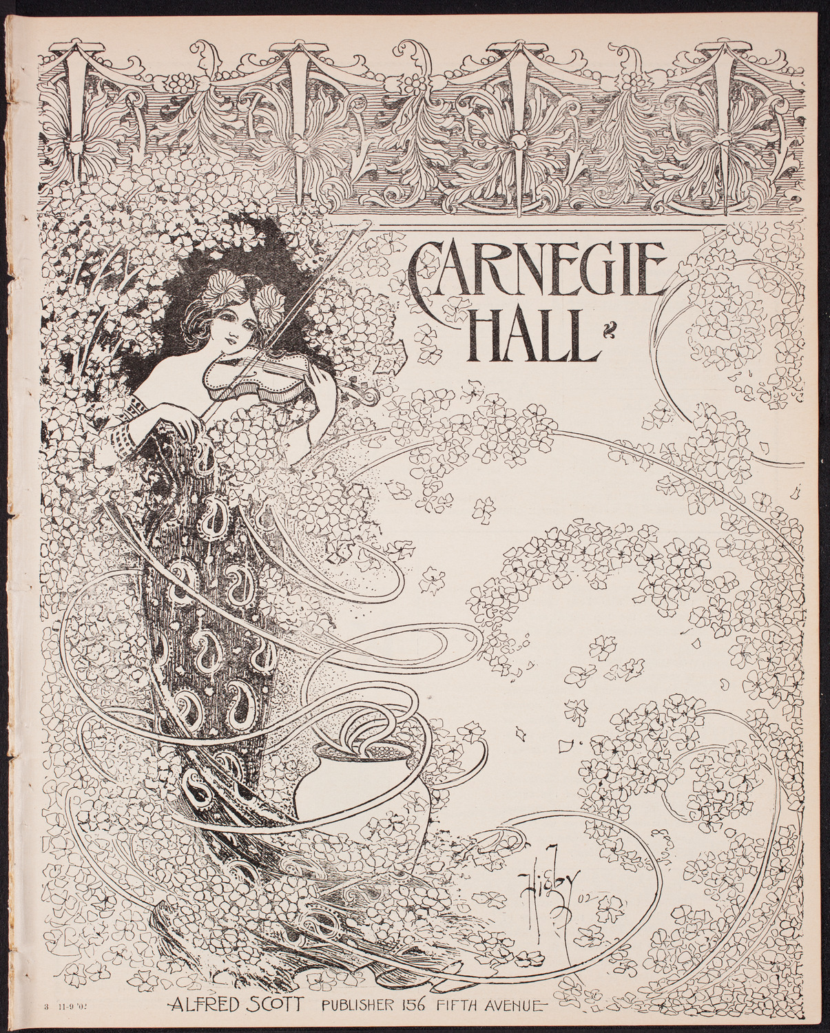 Benefit: St. Malachy's Roman Catholic Church, November 9, 1902, program page 1