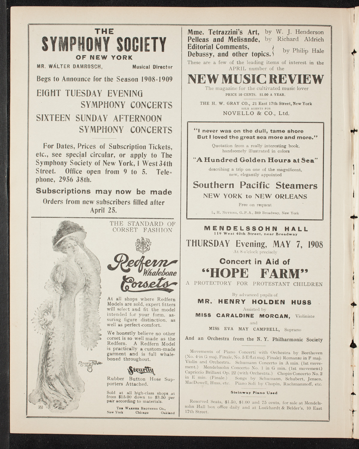 Graduation: Columbia University College of Pharmacy, April 30, 1908, program page 2