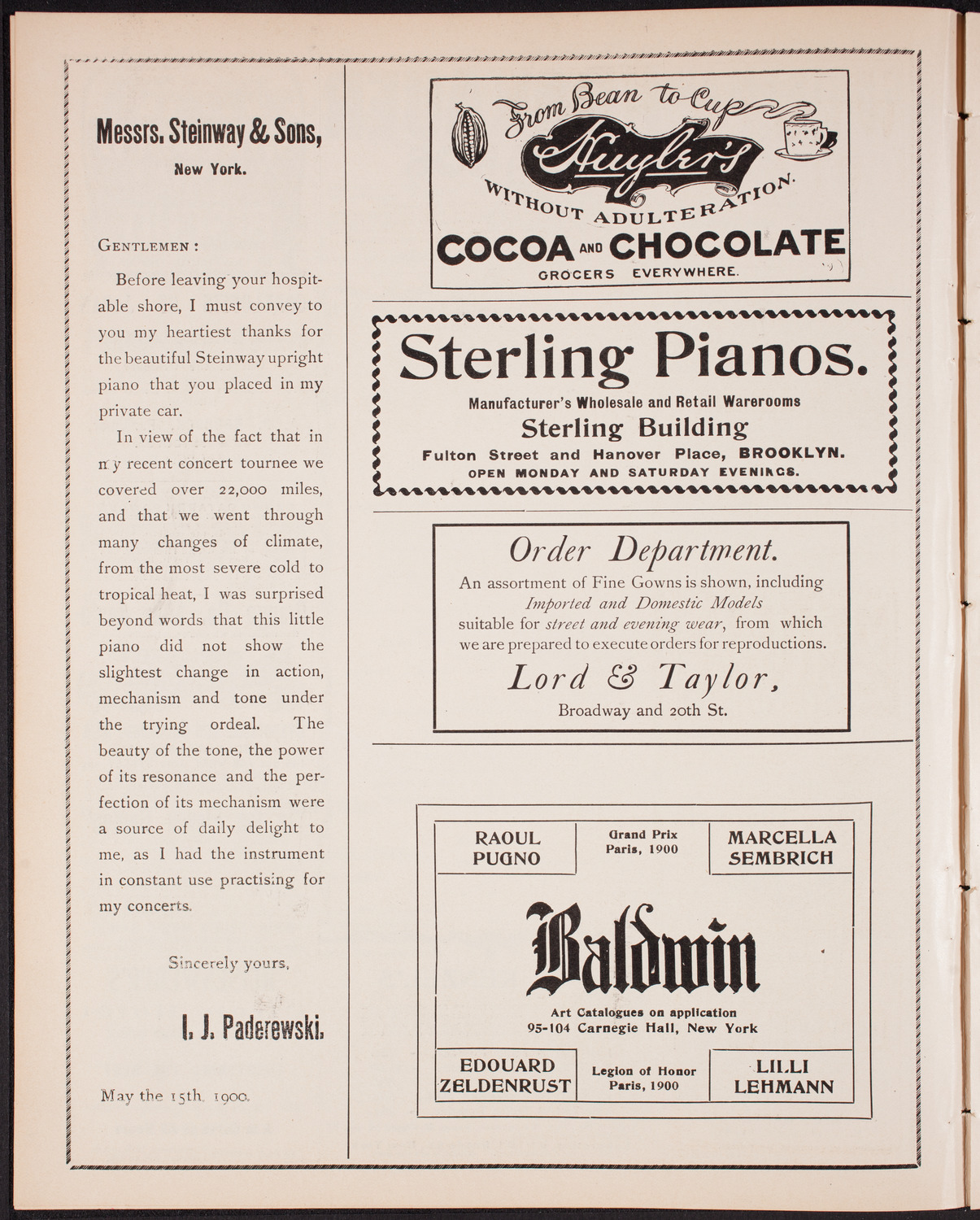 Musical Art Society of New York, December 18, 1902, program page 4