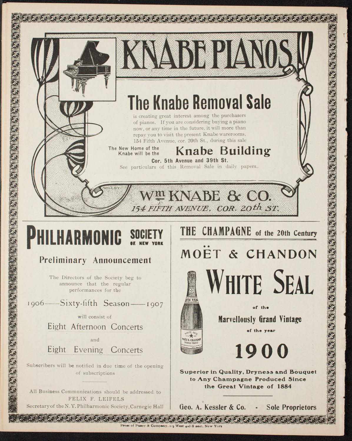 New Music Society of America, April 2, 1906, program page 12